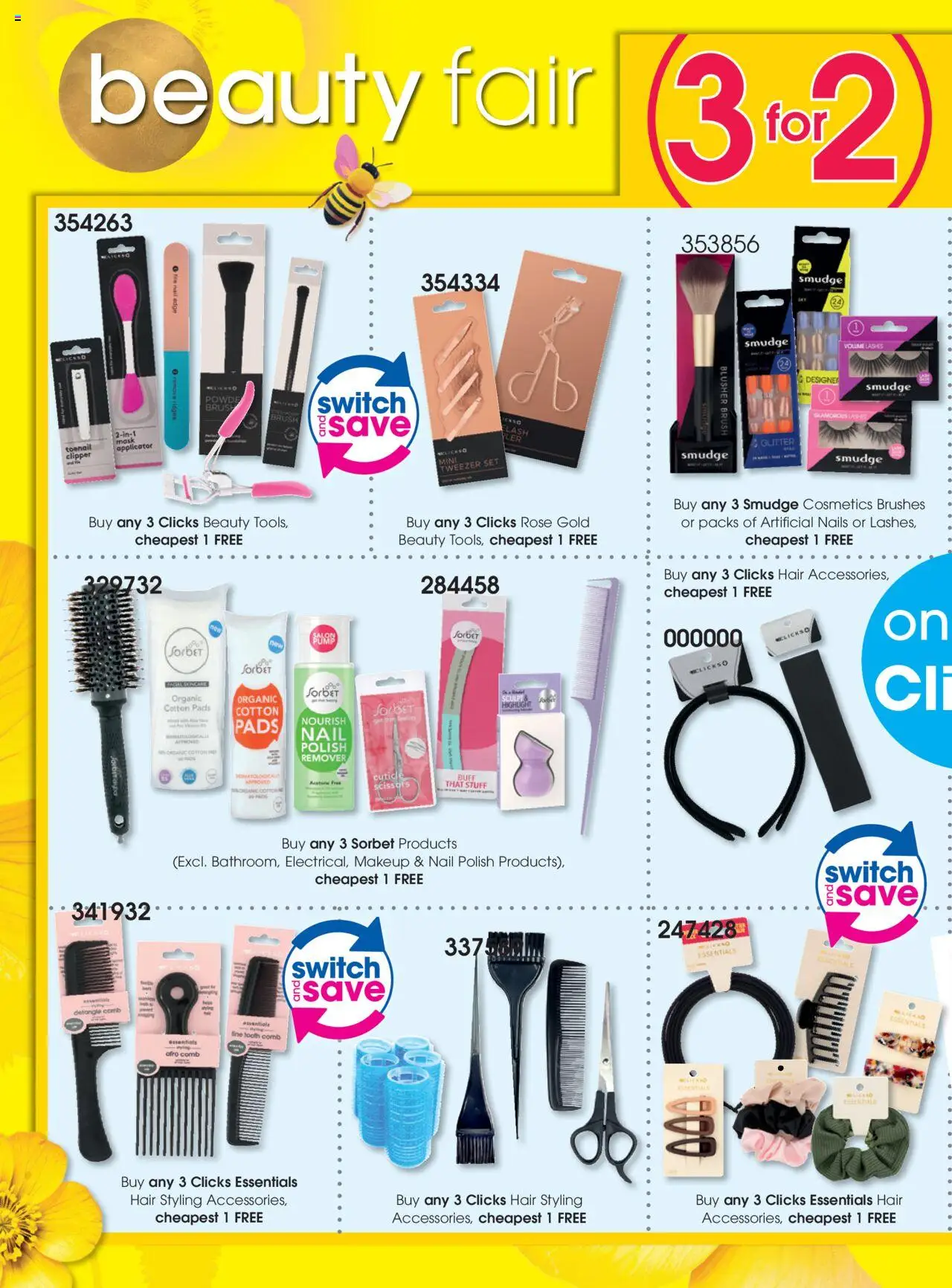 New Clicks catalogue – valid from 23.09.2025 | Page: 26 | Products: Pads, Switch, Brush, Nail polish