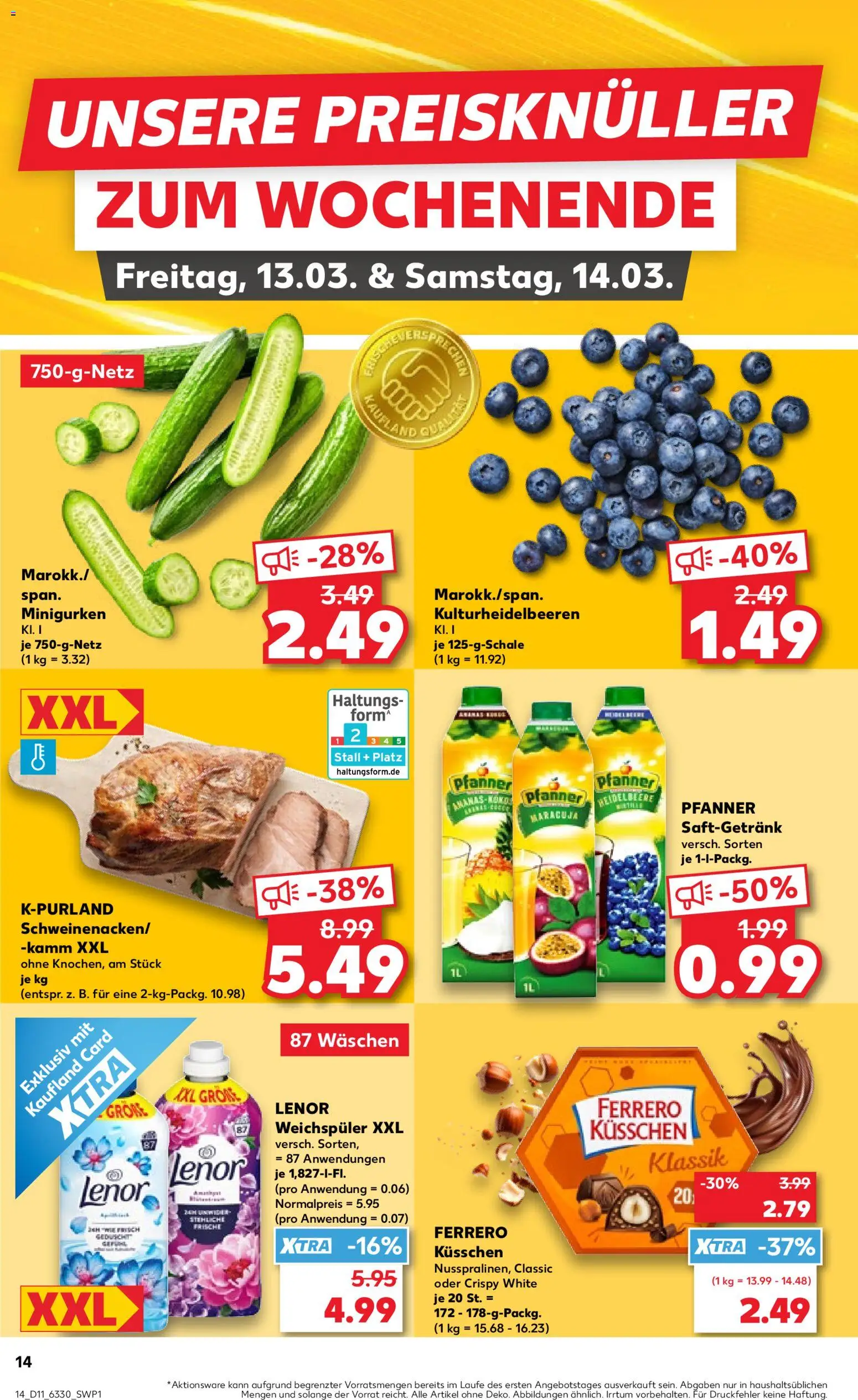Kaufland Prospekt Hamburg	 – gültig ab 12.03.2026 | Seite: 14 | Produkte: Lenor, Weichspüler