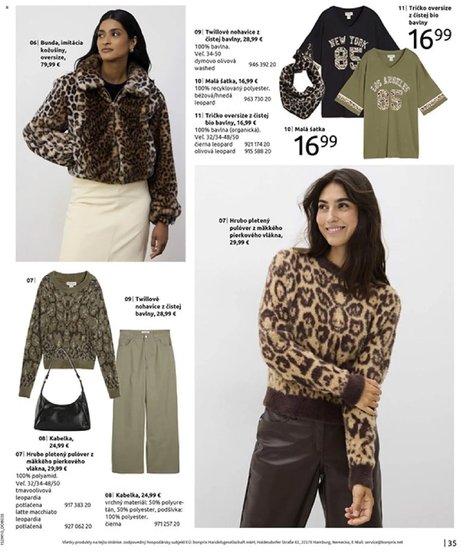 Nové Bonprix akcie – leták je platný od 24.11.2025 | Strana: 37 | Produkty: Tričko, Nohavice, Šatka
