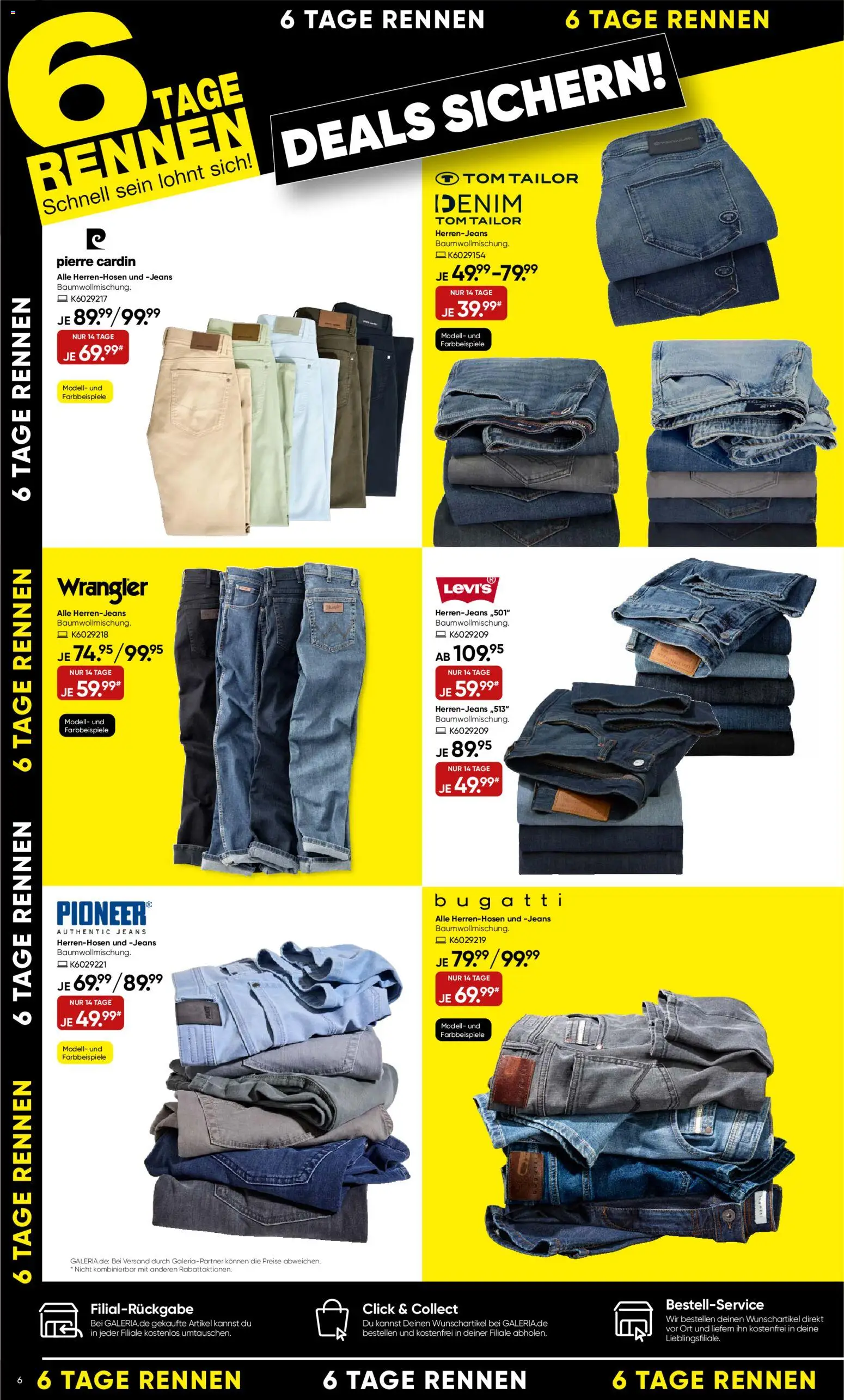 Galeria Karstadt Kaufhof Prospekt 	 – gültig ab 15.04.2026 | Seite: 6 | Produkte: Jeans