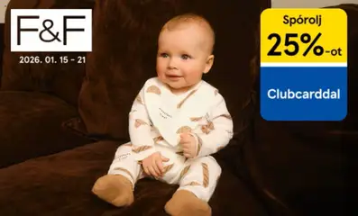 F&F akció katalógus - amely érvényes a következő dátumtól: 15.01.2026