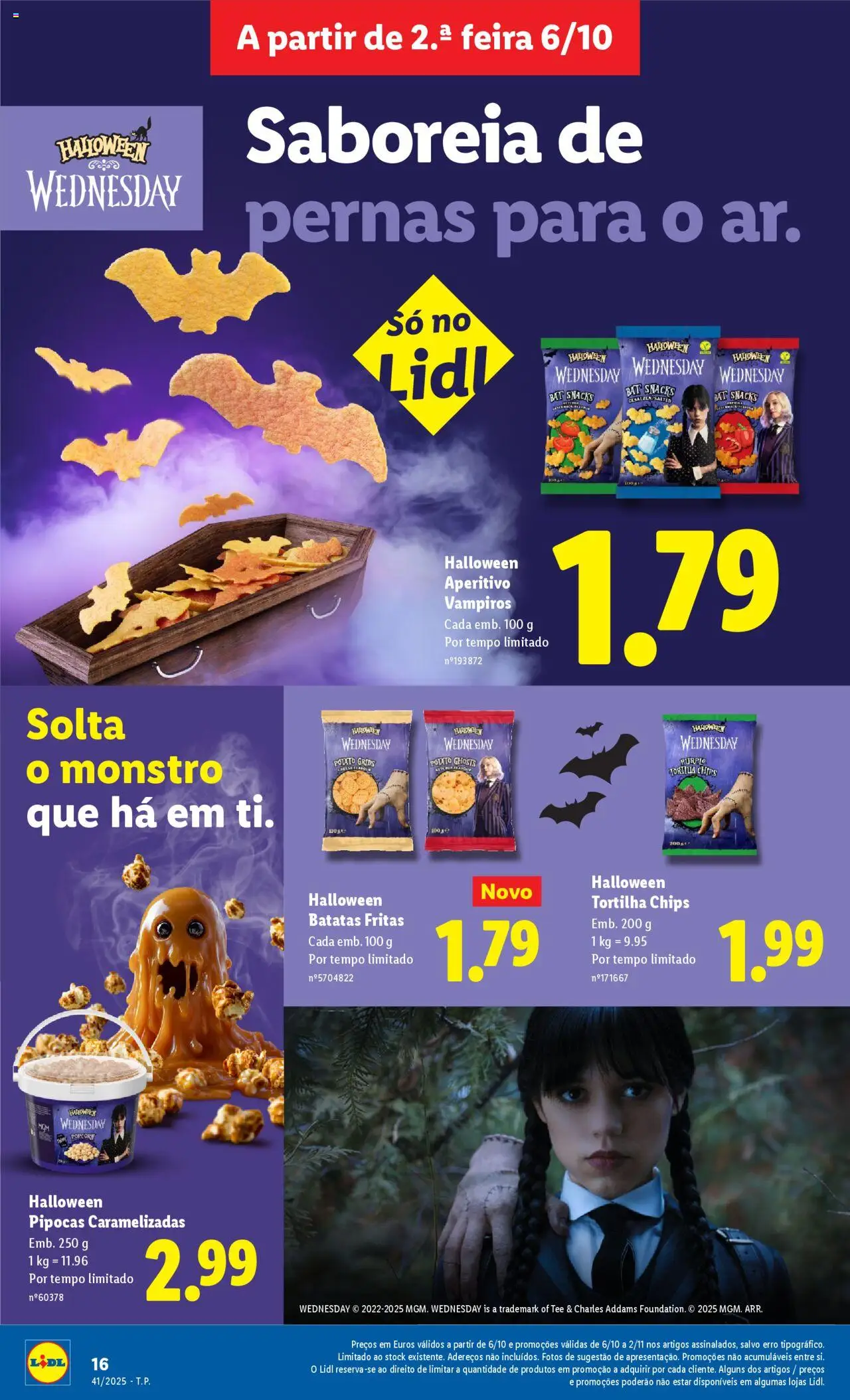 Lidl - Folheto │ válido de 03.10.2025 | Página: 16 | Produtos: Pipocas, Batatas fritas