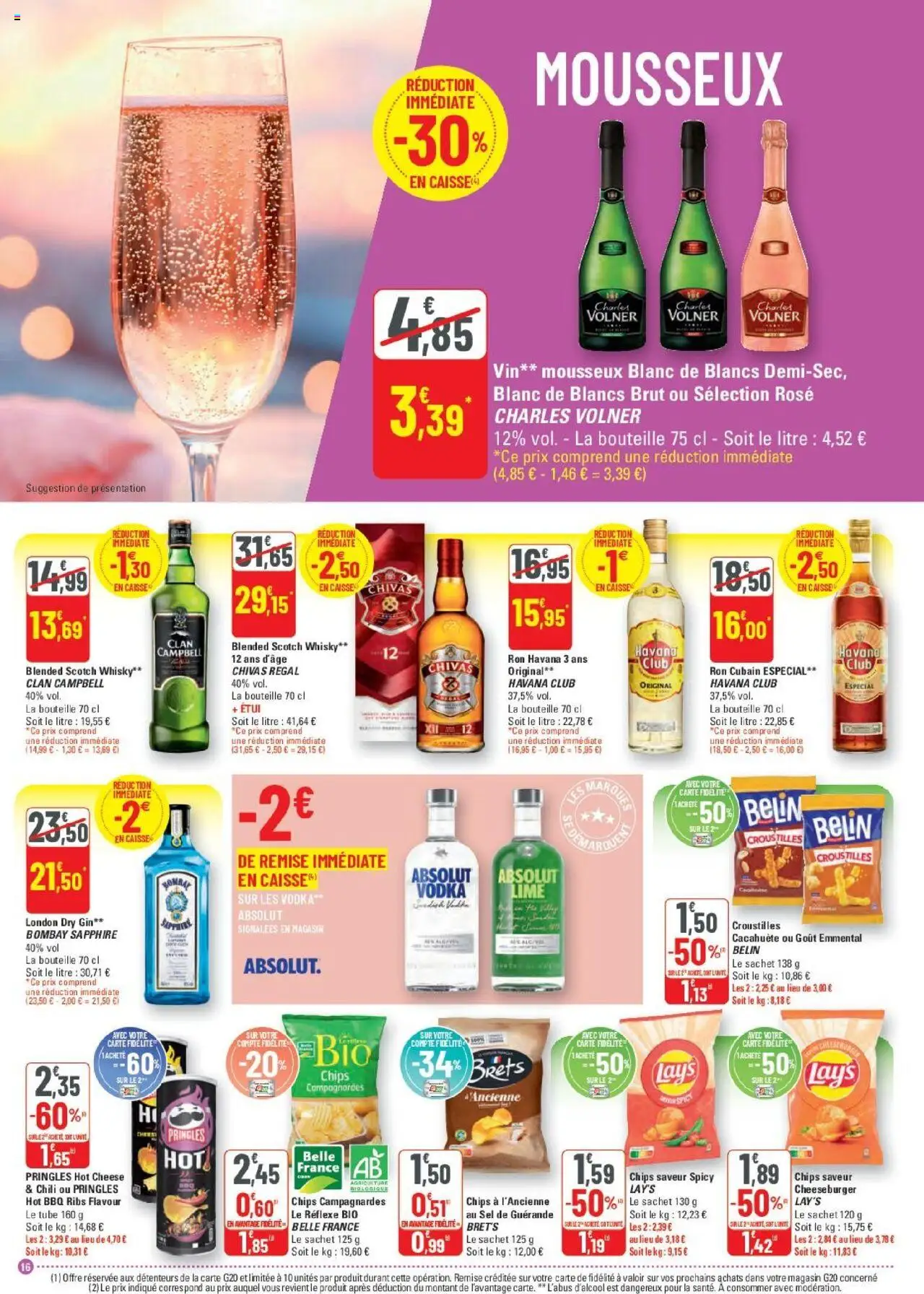 | Page: 17 | Produits: Emmental, Mousseux, Vin, Chips