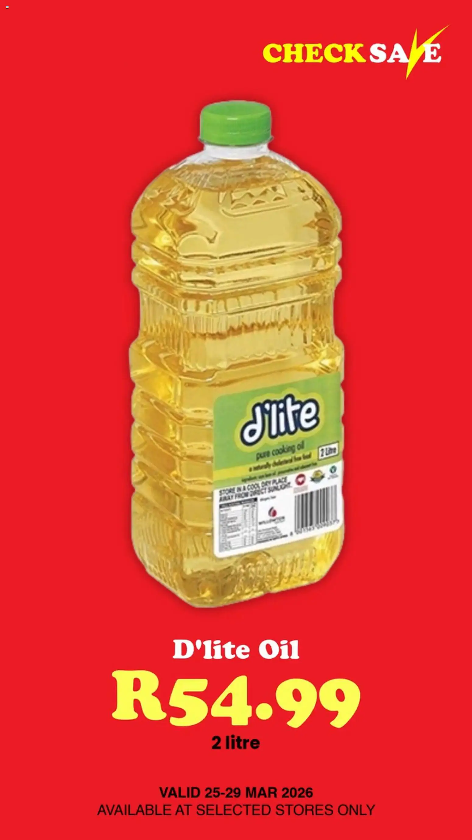 New Check Save catalogue – valid from 25.03.2026 | Page: 2 | Products: Oil