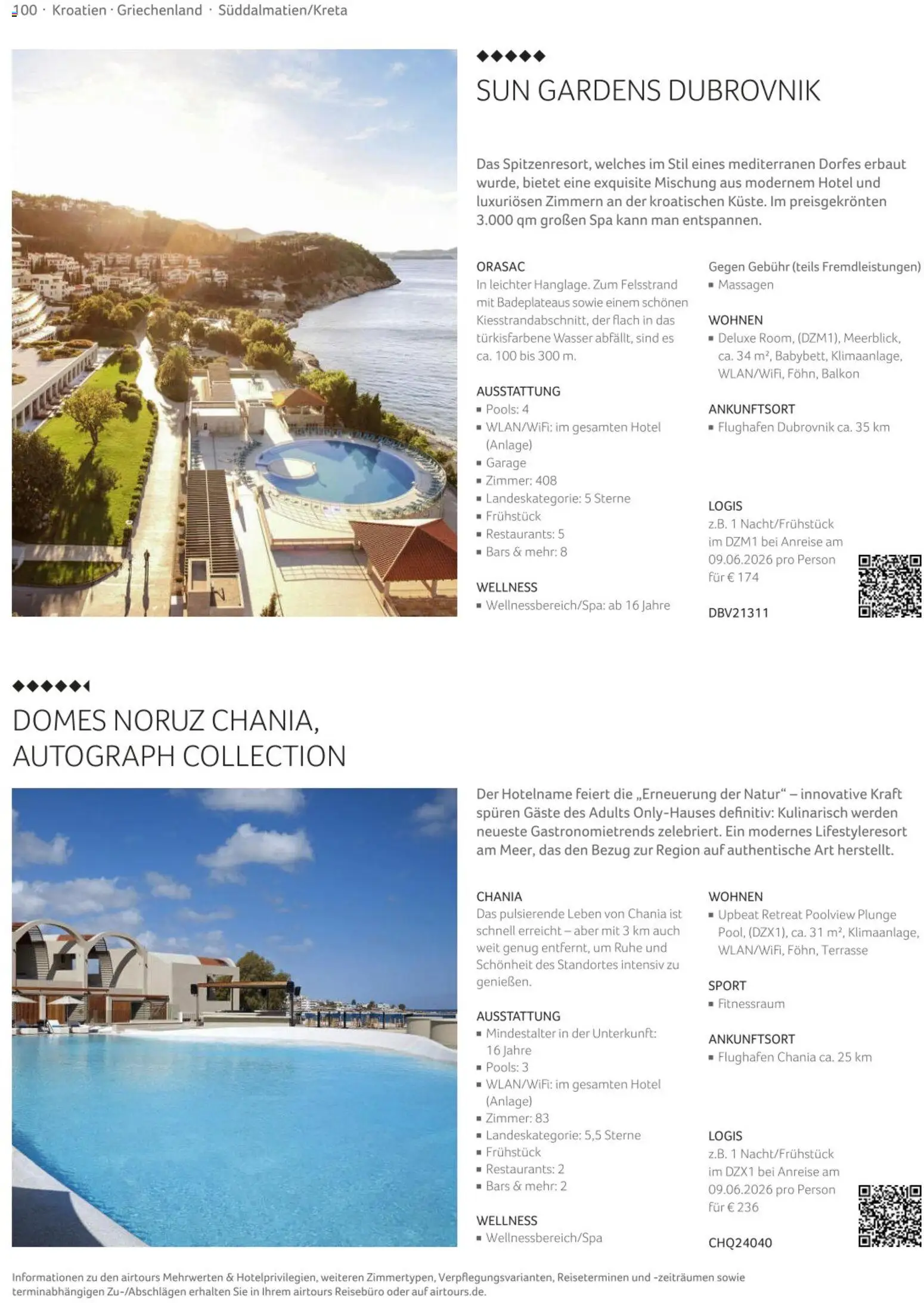 TUI airtours Katalog  Europareisen 2025/26 – gültig ab 01.11.2025 | Seite: 100 | Produkte: Wasser