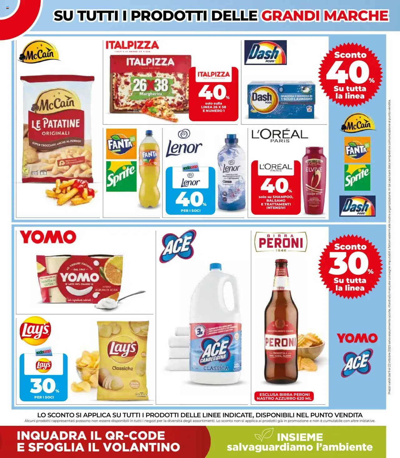 Volantino COOP del 09.10.2025 | Pagina: 3 | Prodotti: Yogurt, Patatine, Data, Fanta