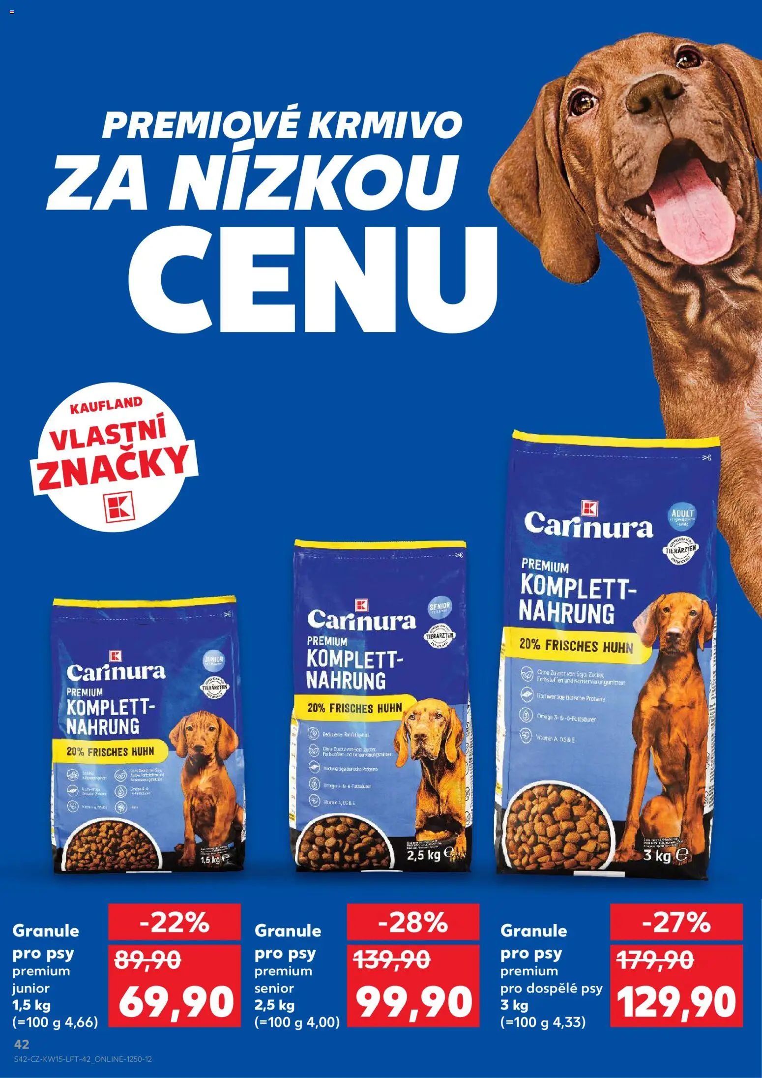 Kaufland leták - Plzeň od 08.04.2026 | Strana: 42 | Produkty: Granule pro psy, Granule