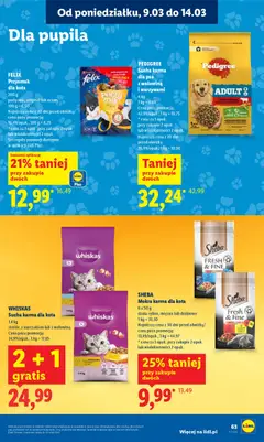 Pogląd oferty "PEDIGREE Sucha karma dla psa, z wołowiną i warzywami, 4 kg" - ważna od 09.03.2026 | Strona: 63