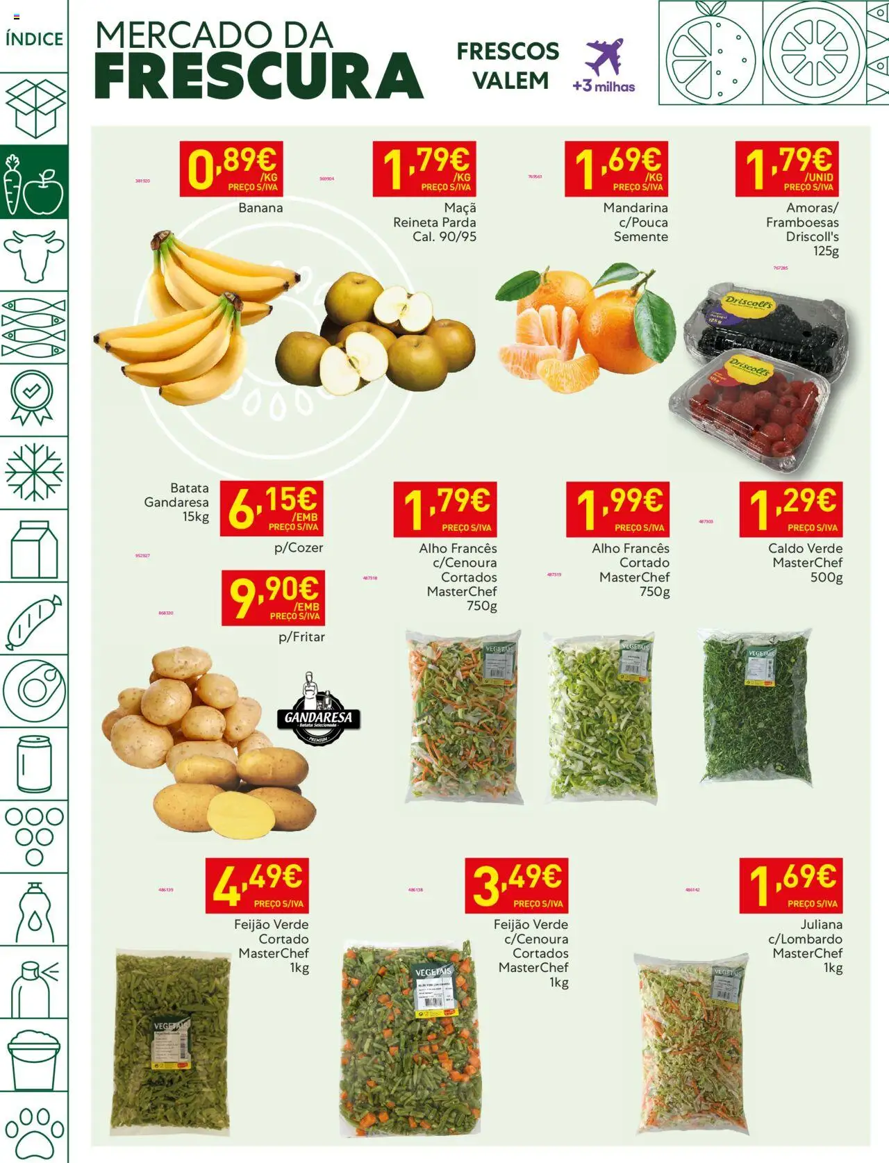 Recheio folheto │ válido de 14.10.2025 | Página: 8 | Produtos: Batata, Alho francês, Framboesas, Maça