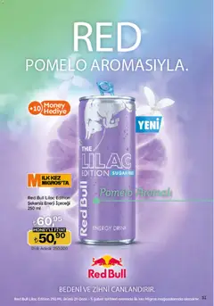 29.01.2026 tarihinden itibaren geçerli olan Migros kataloğu önizlemesi | Sayfa: 51 | Ürünler: Pomelo, Enerji içeceği, Ocak