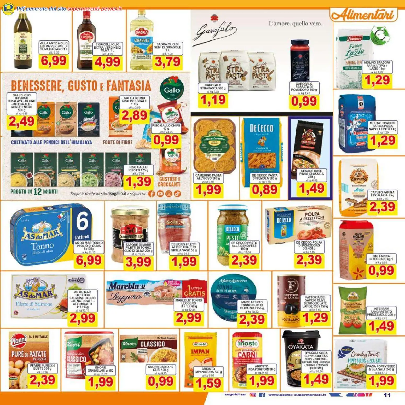 Volantino Pewex del 25.02.2026 | Pagina: 11 | Prodotti: Pollo, Patate, Pomodoro, Vaso