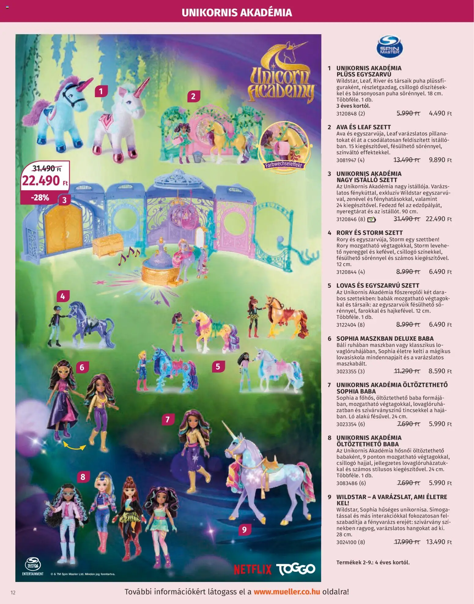 Müller akciós ujság - amely érvényes a következő dátumtól: 27.10.2025 | Oldal: 12 | Termékek: Plüss, Só