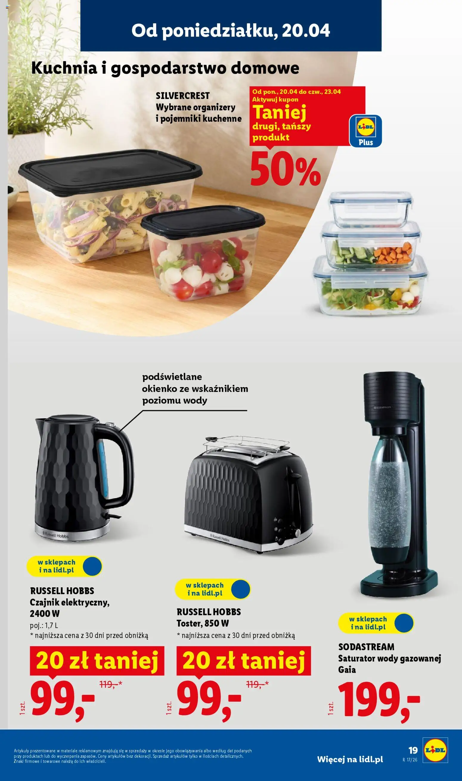 Lidl Polsko katalog od 20.04.2026 | Strana: 21 | Produkty: Sodastream, Russell Hobbs