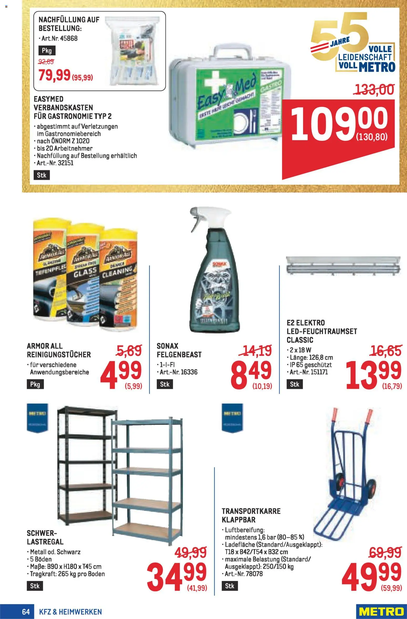 Metro Profi gültig ab 05.03.2026 | Seite: 64 | Produkte: Reinigungstücher