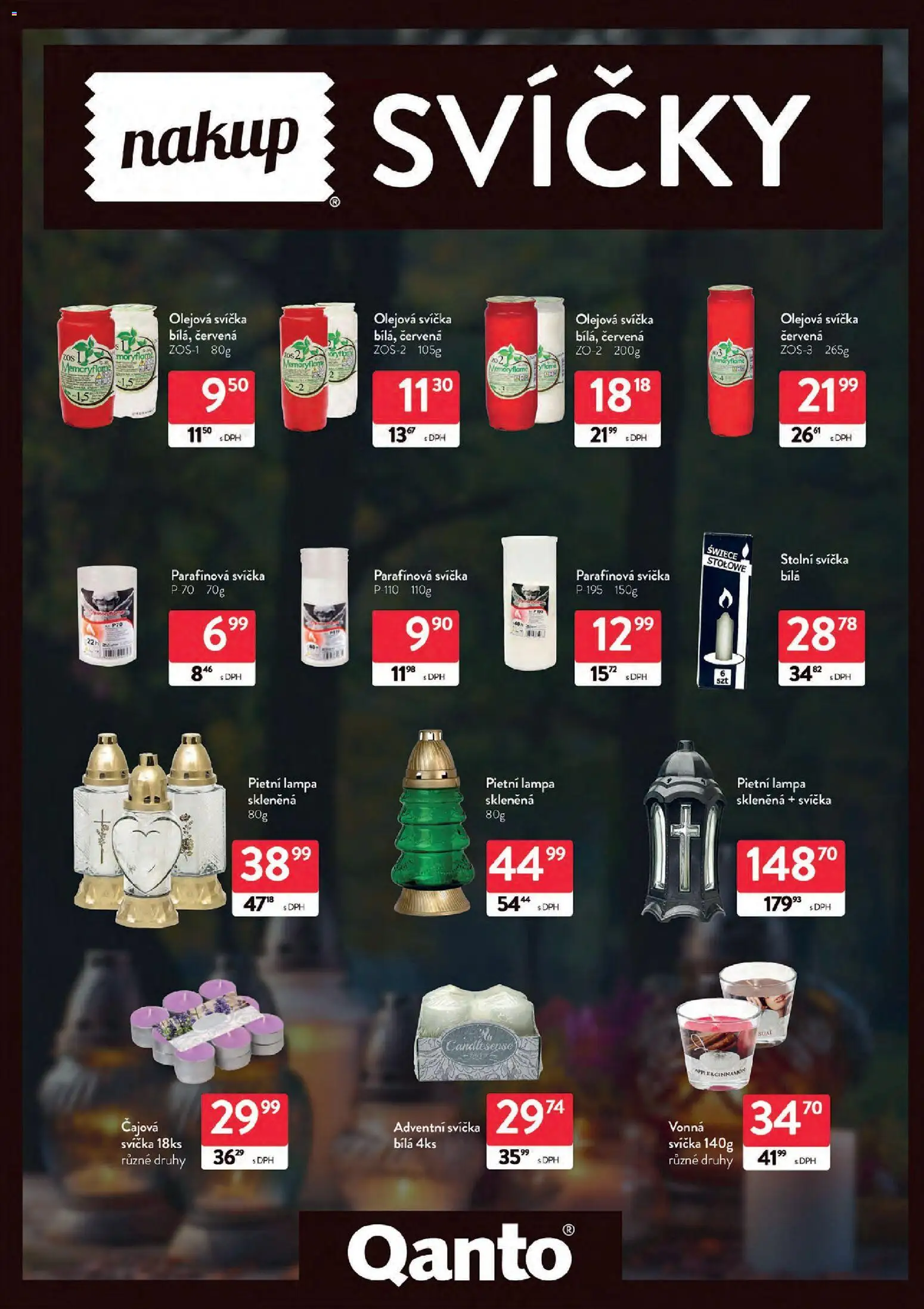Astur & Qanto leták - Velkoobchod 05/2026 od 01.05.2026 | Strana: 195 | Produkty: Svíčka, Svíčky, Lampa