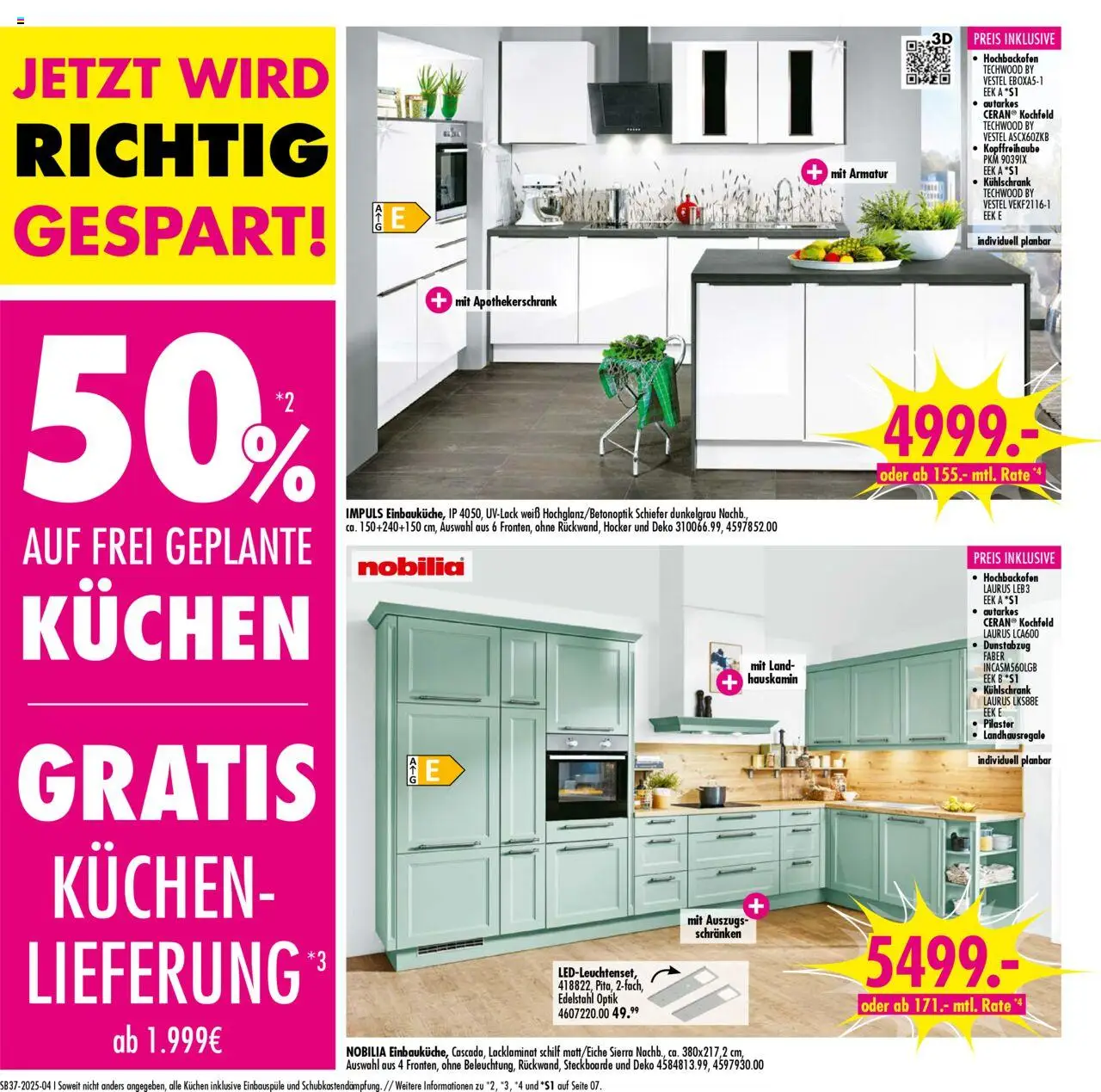 SB Möbel Boss Prospekt 	 – gültig ab 06.09.2025 | Seite: 4 | Produkte: Hocker, Kochfeld, Armatur, Kuchen