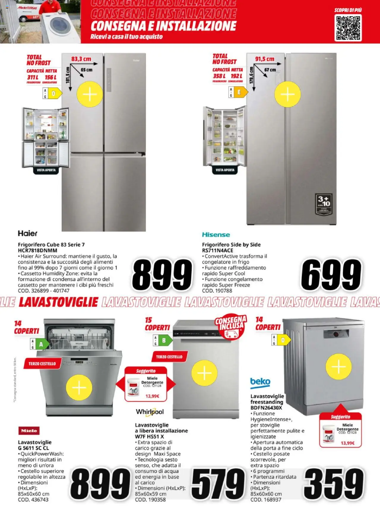 Volantino Media World del 13.10.2025 | Pagina: 13 | Prodotti: Posate, Detergente, Lavastoviglie, Miele
