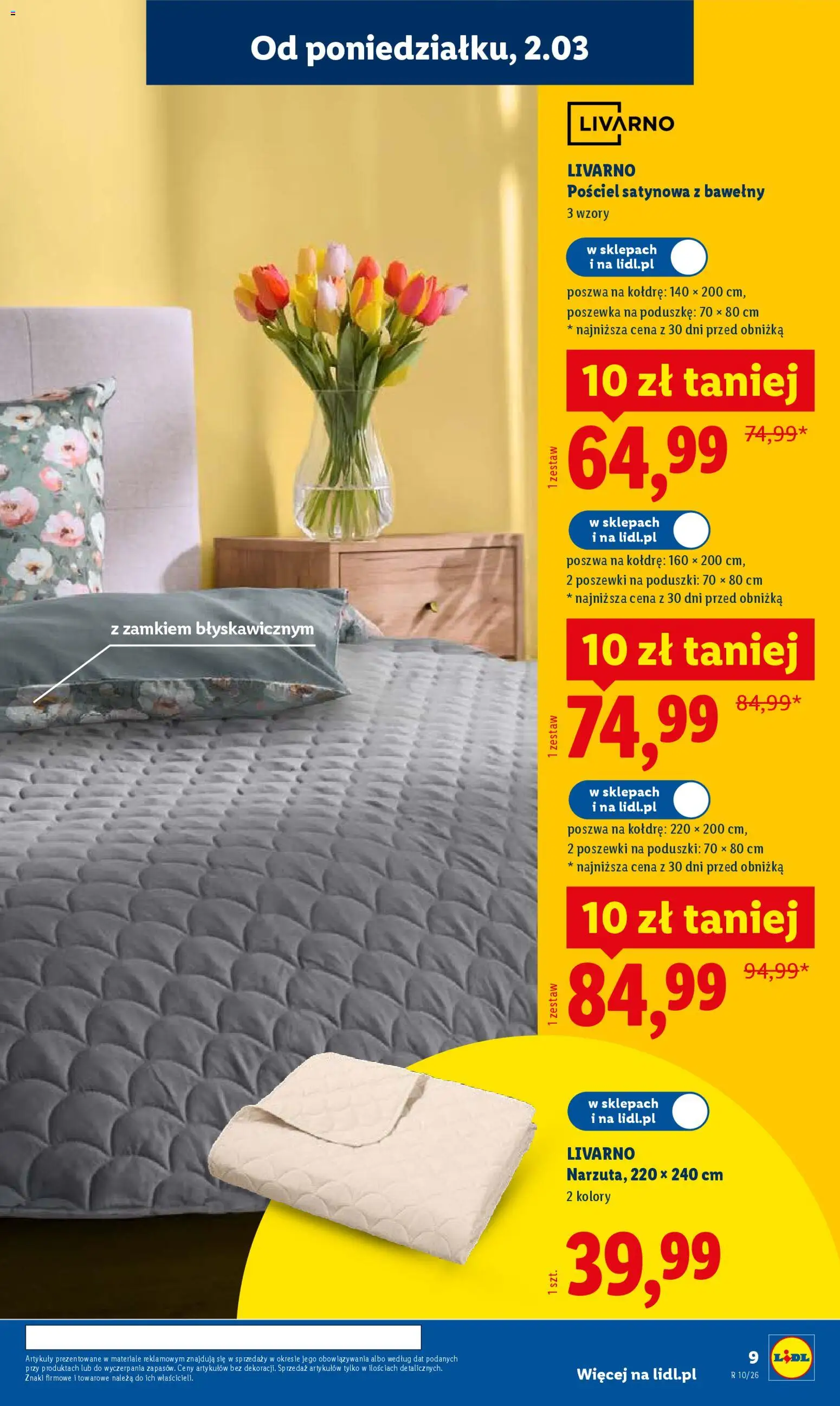 Lidl Katalog od 02.03.2026 | Strona: 11 | Produkty: Pościel, Pościel satynowa