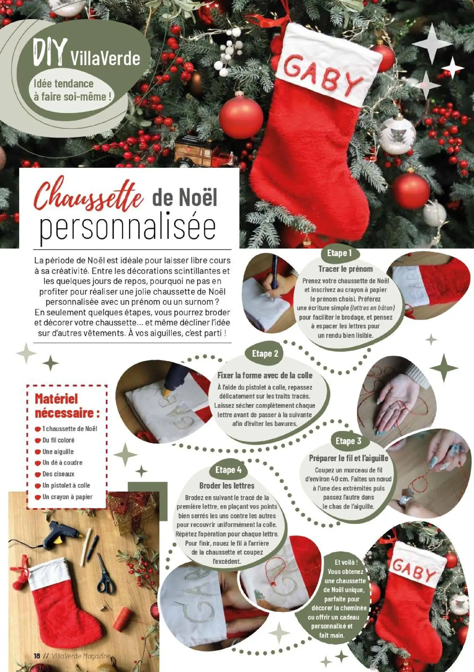 {H1} | Page: 18 | Produits: Crayon, Colle, Ciseaux, Magazine