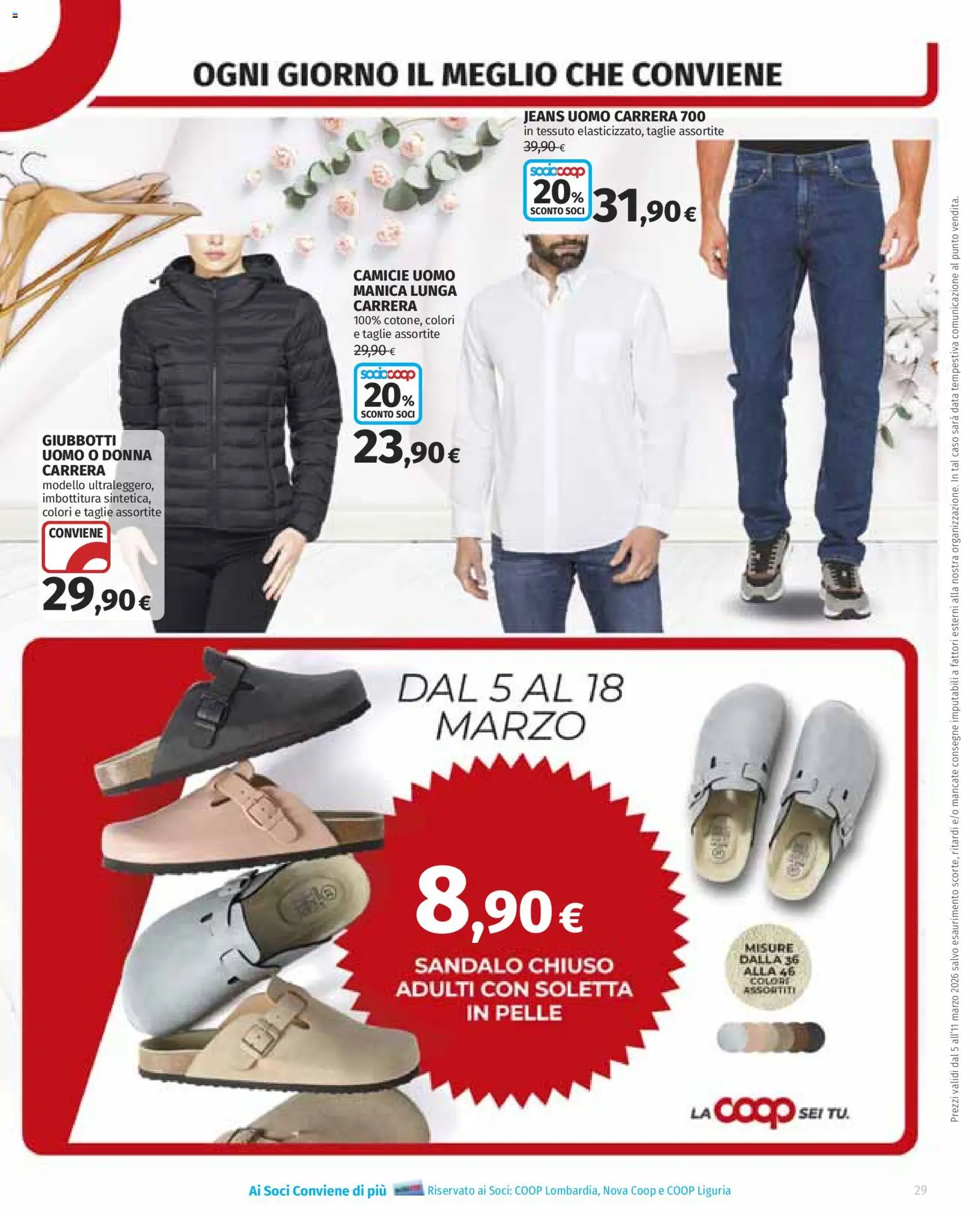 Volantino COOP del 05.03.2026 | Pagina: 29 | Prodotti: Jeans, Data