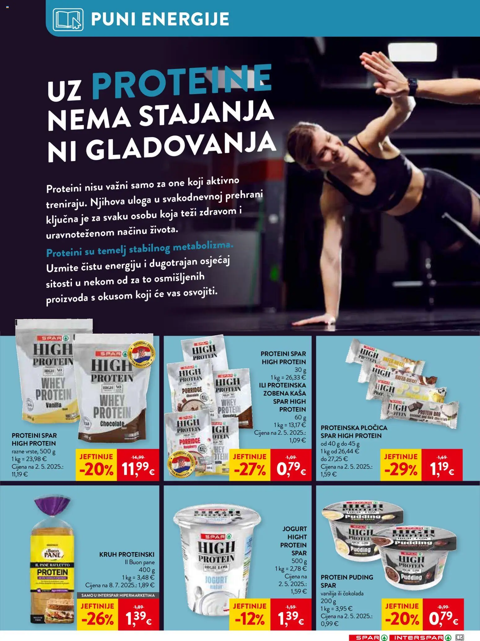 Spar katalog | vrijedi od 14.01.2026 | Stranica: 10 | Proizvodi: Protein puding, Jogurt, Kruh, Puding