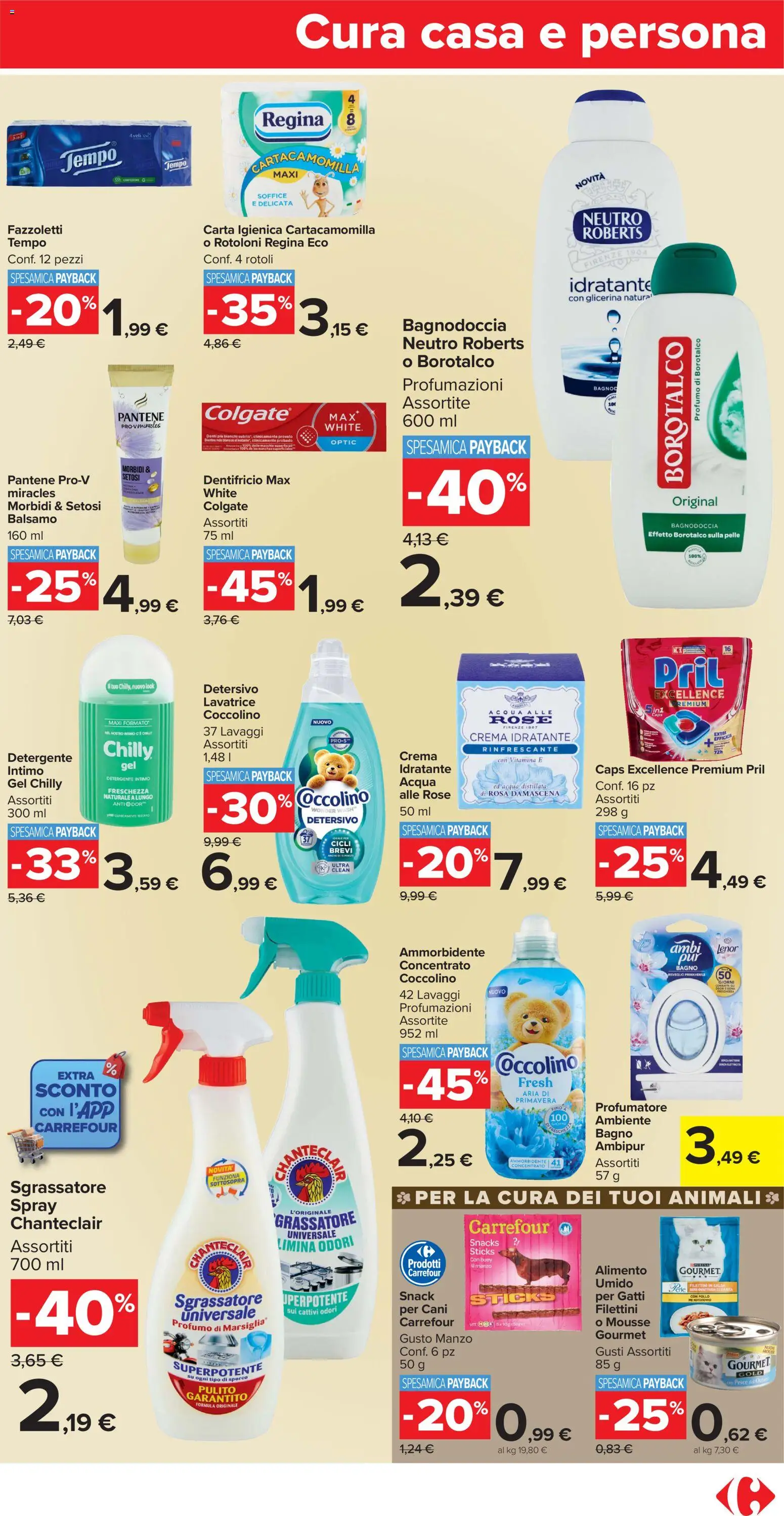 Volantino Carrefour del 04.11.2025 | Pagina: 17 | Prodotti: Balsamo, Dentifricio, Pollo, Pesce