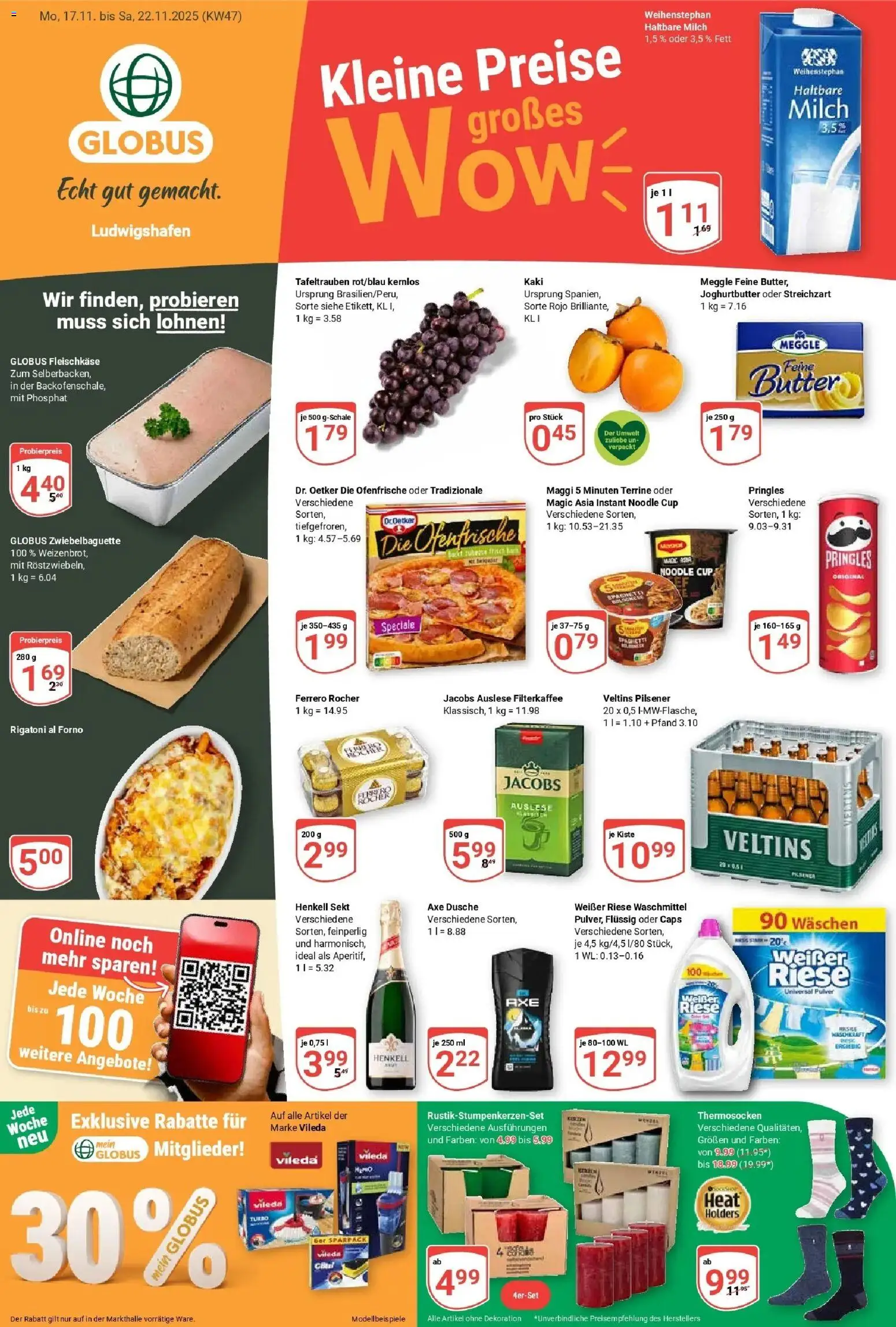 Globus prospekt Ludwigshafen-Oggersheim	 (ab 17.11.2025) » Angebote online | Seite: 1 | Produkte: Maggi, Butter, Sekt, Waschmittel