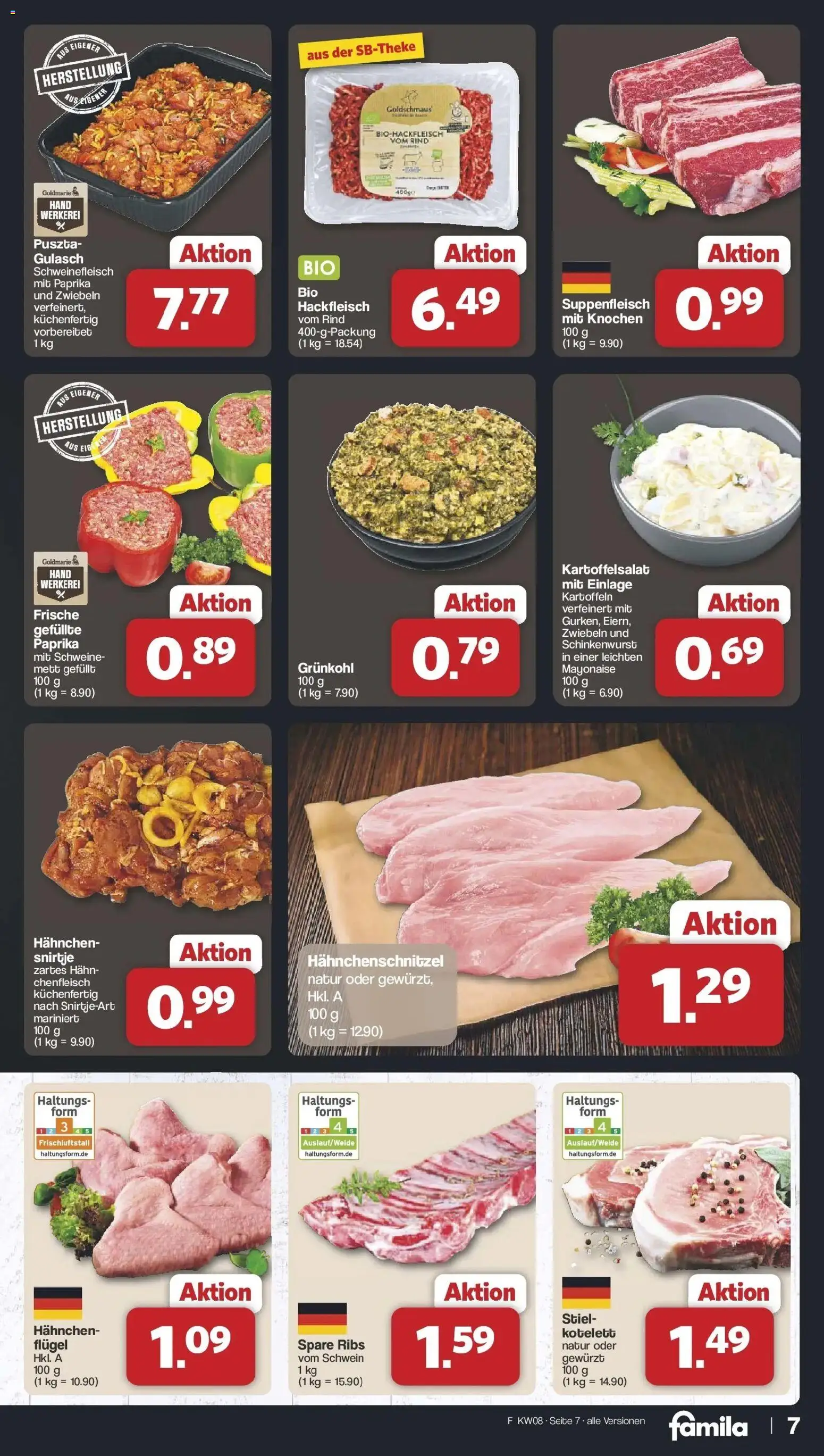 Famila Nordwest - Famila: Wochenangebote – gültig ab 16.02.2026 | Seite: 7 | Produkte: Kartoffeln, Gulasch, Suppenfleisch, Schweinefleisch