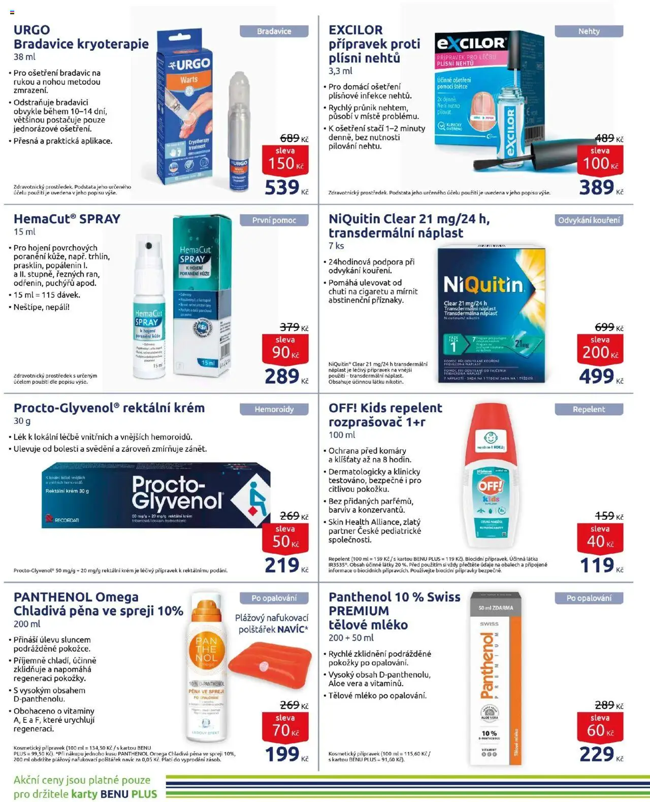 Benu leták od 01.06.2025 | Strana: 2 | Produkty: Náplast, Omega, Aloe vera, Panthenol