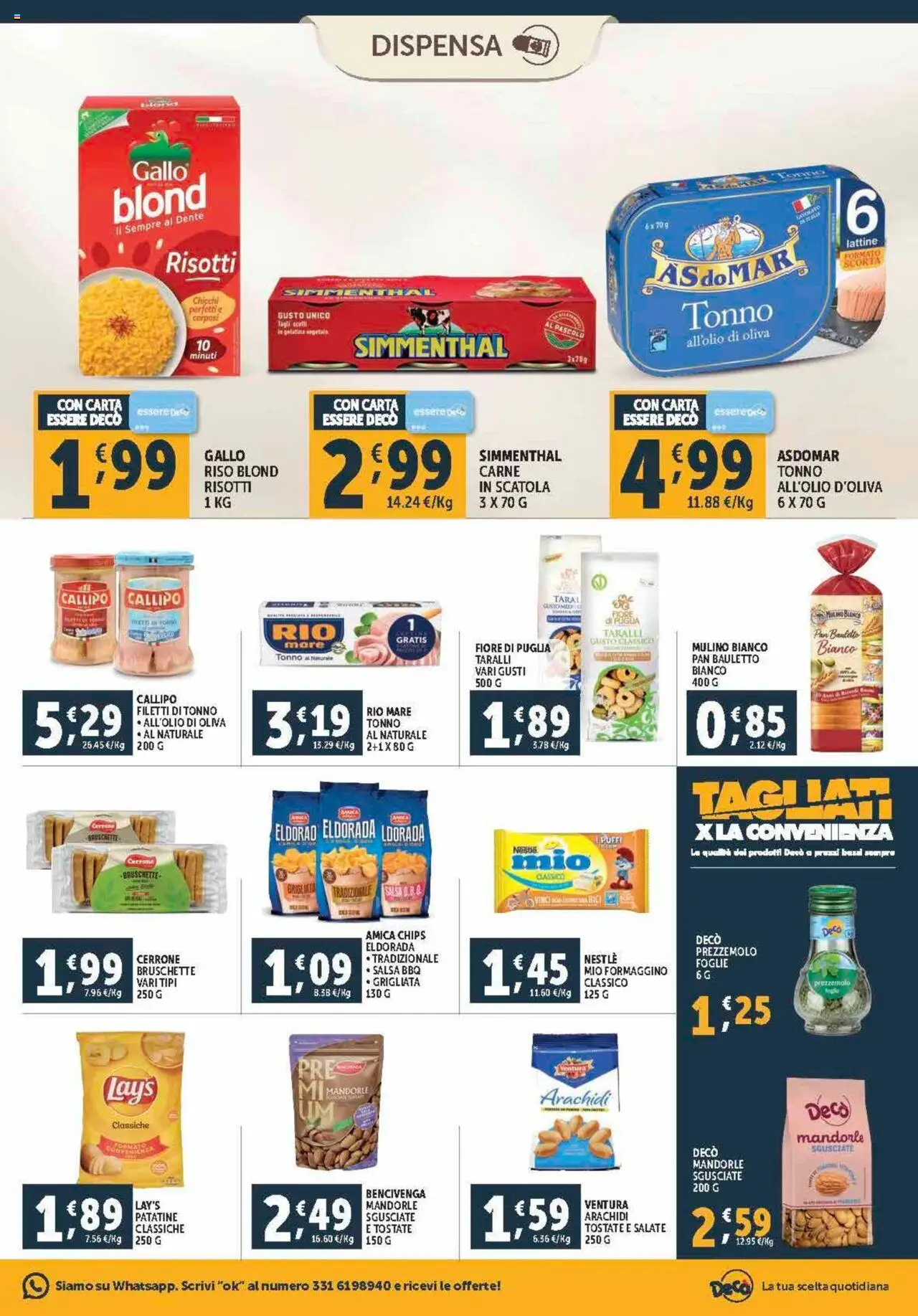 Volantino Decò del 12.09.2025 | Pagina: 13 | Prodotti: Salsa, Mandorle, Prezzemolo, Arachidi