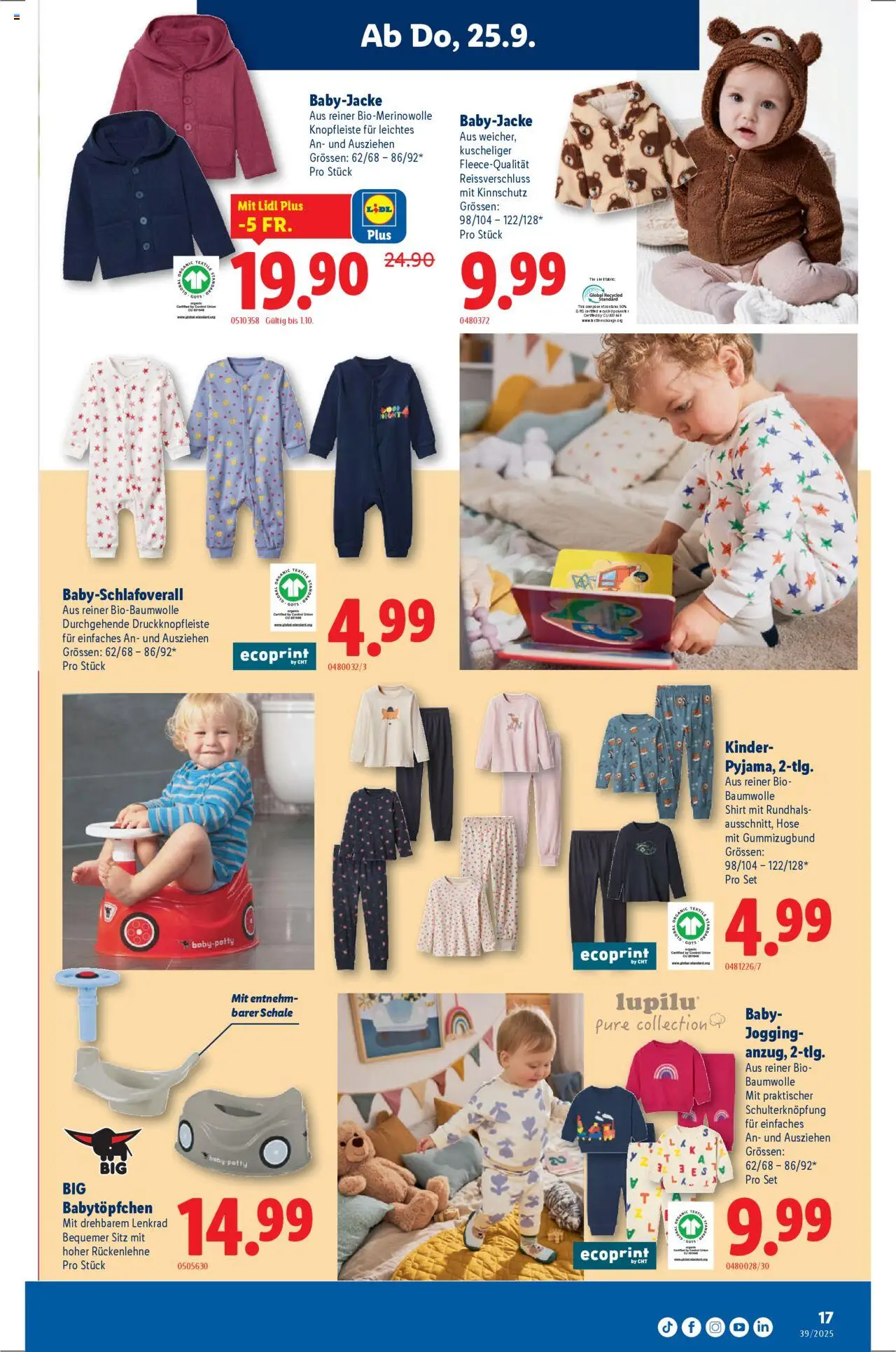 Lidl Aktionen – gültig ab 25.09.2025 | Seite: 17 | Produkte: Hose, Shirt
