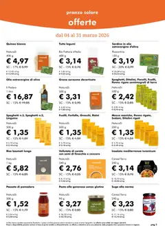 Anteprima del volantino Natura Sì volantino valido a partire dal 04.03.2026 | Pagina: 3 | Prodotti: Riso Basmati, Penne, Quinoa, Farro