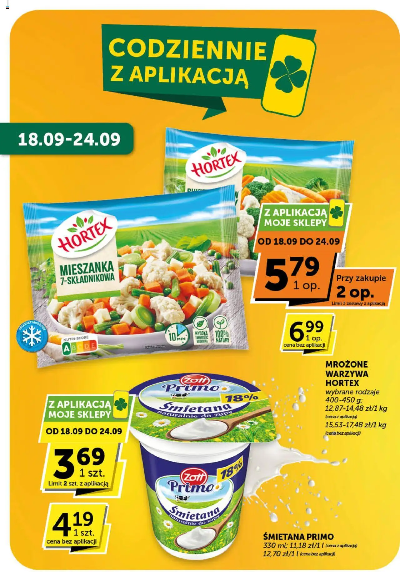Groszek Gazetka - Market od 18.09.2025 | Strona: 5 | Produkty: Śmietana, Warzywa
