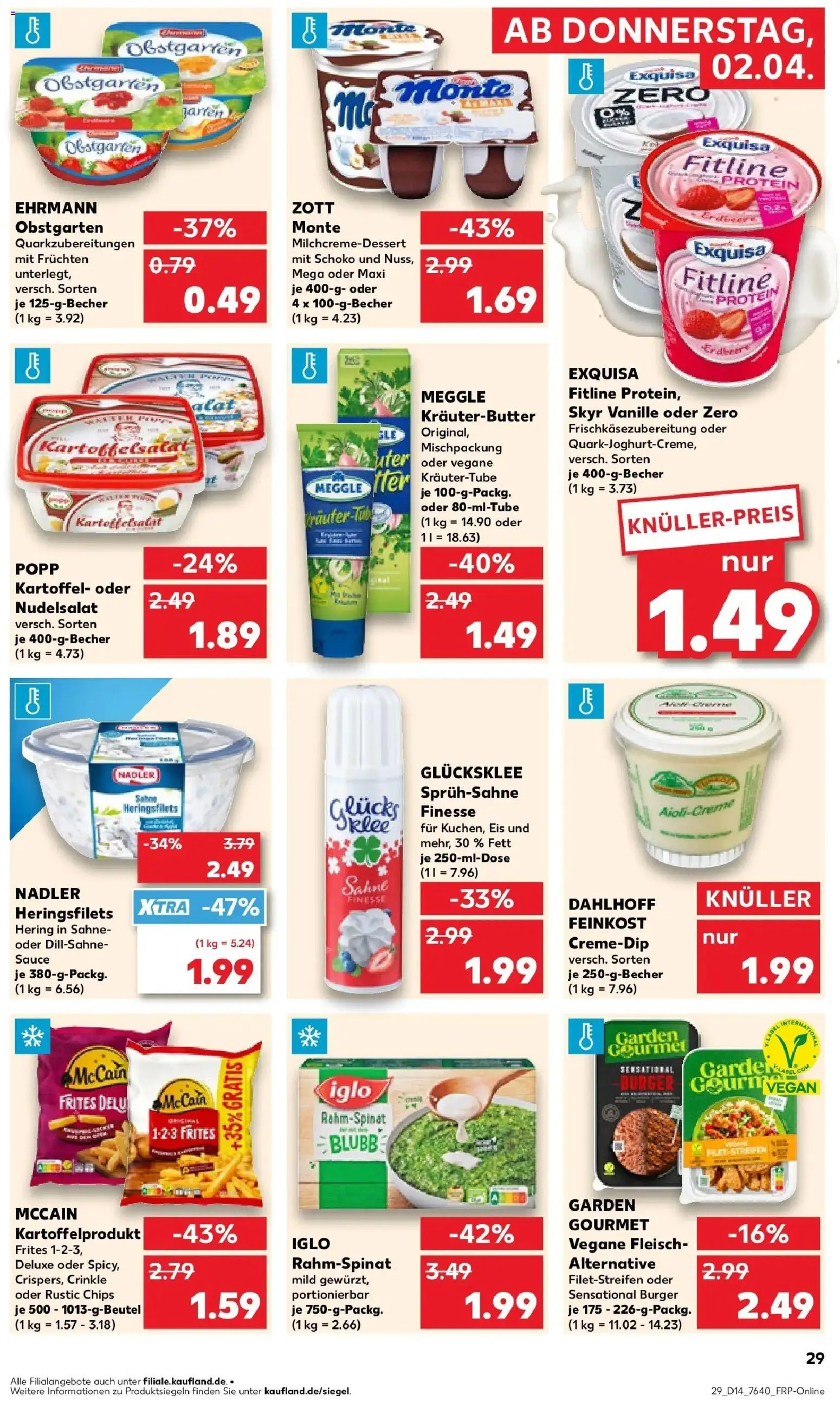 Kaufland Prospekt Beckum	 – gültig ab 30.03.2026 | Seite: 43 | Produkte: Chips, Sahne, Fleisch, Eis