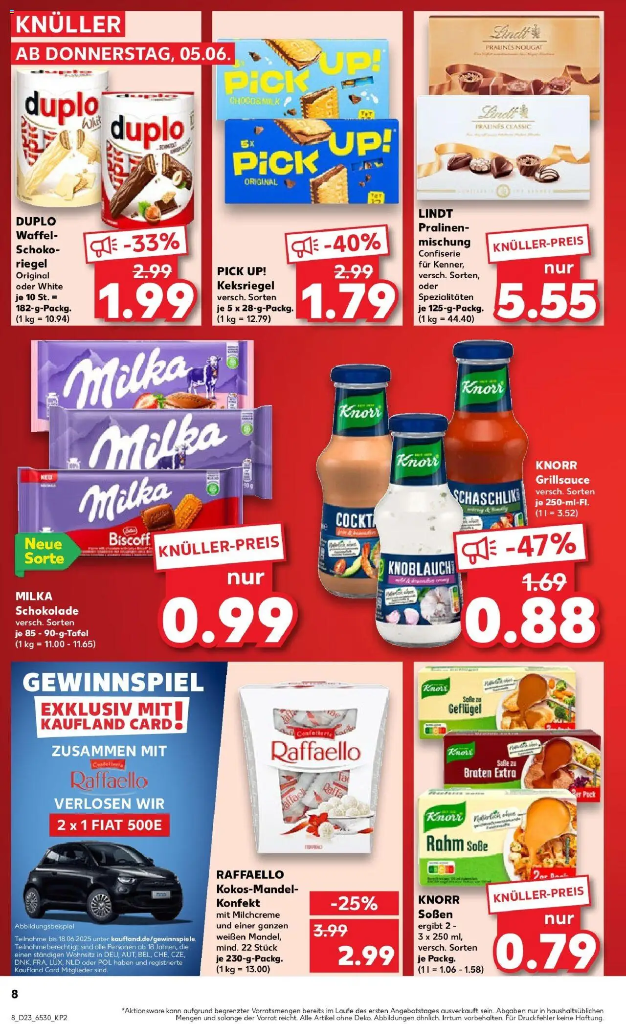 Kaufland prospekt Pasewalk	 - gültig ab dem 09.06.2025 | Seite: 23 | Produkte: Raffaello, Grill, Milka schokolade, Milka