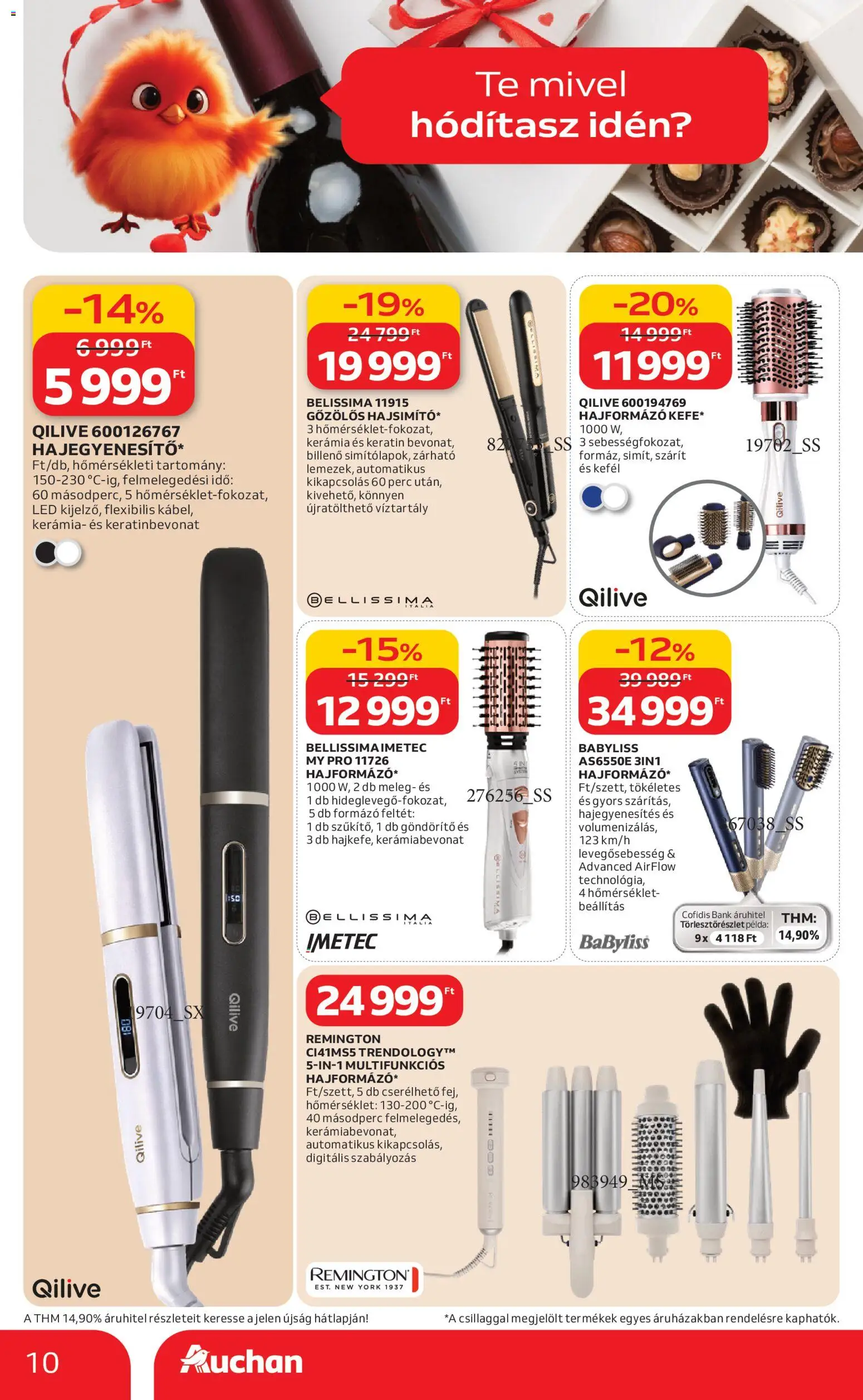 Auchan akciós ujság - amely érvényes a következő dátumtól: 05.02.2026 | Oldal: 10 | Termékek: Hajformázó
