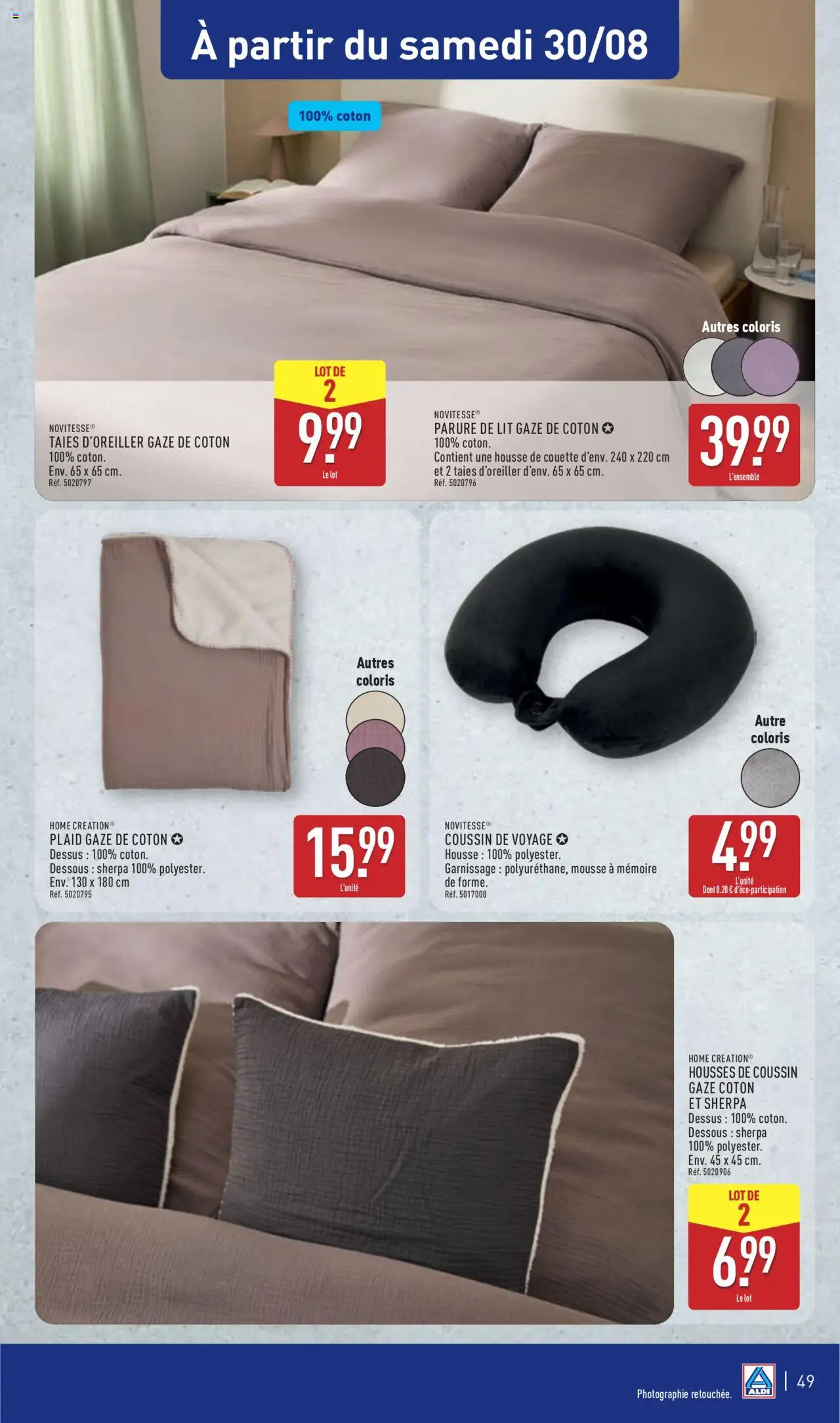  | Page: 52 | Produits: Coton, Lit, Housse de couette, Couette