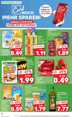K-CLASSIC Tomaten, Tomaten passiert je 500-g-Packg. ab 23.10.2025 gültig | Seite: 48 | Produkte: Toast, Schwartau samt, Tomaten, Flocken