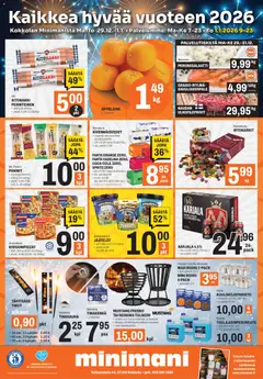 Minimani-mainoslehti voimassa 29.12.2025 alkaen