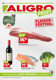 Aligro Aktionen Chavannes, Matran, Genf, Sitten ab 23.02.2026 gültig