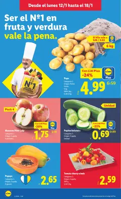 Vista previa Pepino holandés, Categoría: I. Origen: España. Unidad válido desde el 12.01.2026 | Página: 4 | Productos: Στιγμιαίος καφές, Manzana, Apple