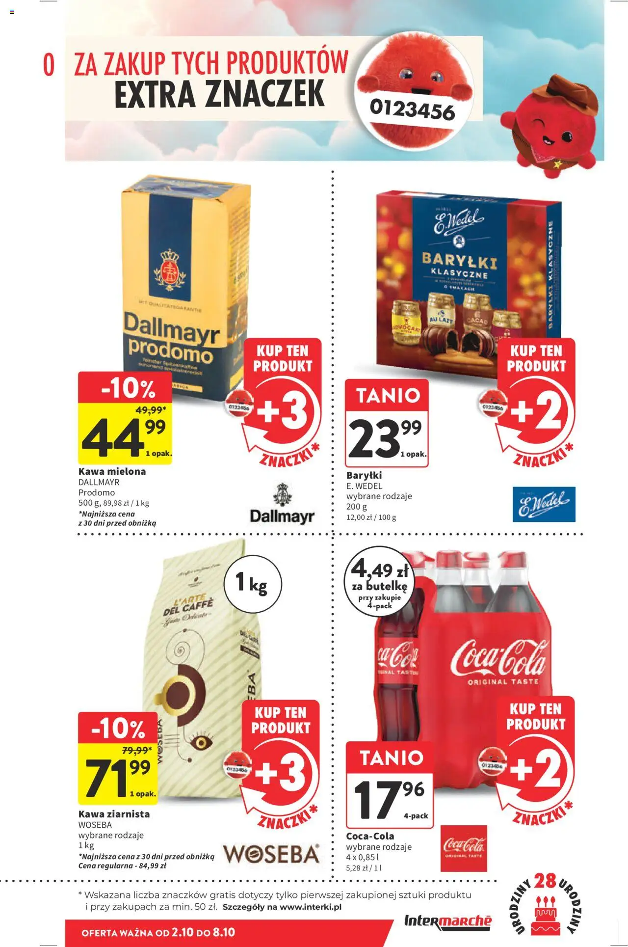 Intermarche Gazetka od 02.10.2025 | Strona: 17 | Produkty: Kawa ziarnista, Coca cola, Kawa