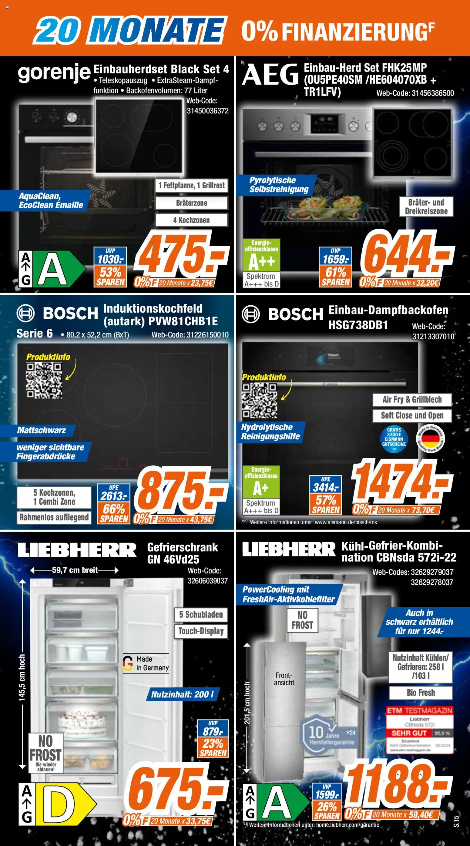 Expert - Cyber Nikolaus – gültig ab 01.12.2025 | Seite: 15 | Produkte: Bosch, Liebherr, Gorenje, Gefrierschrank