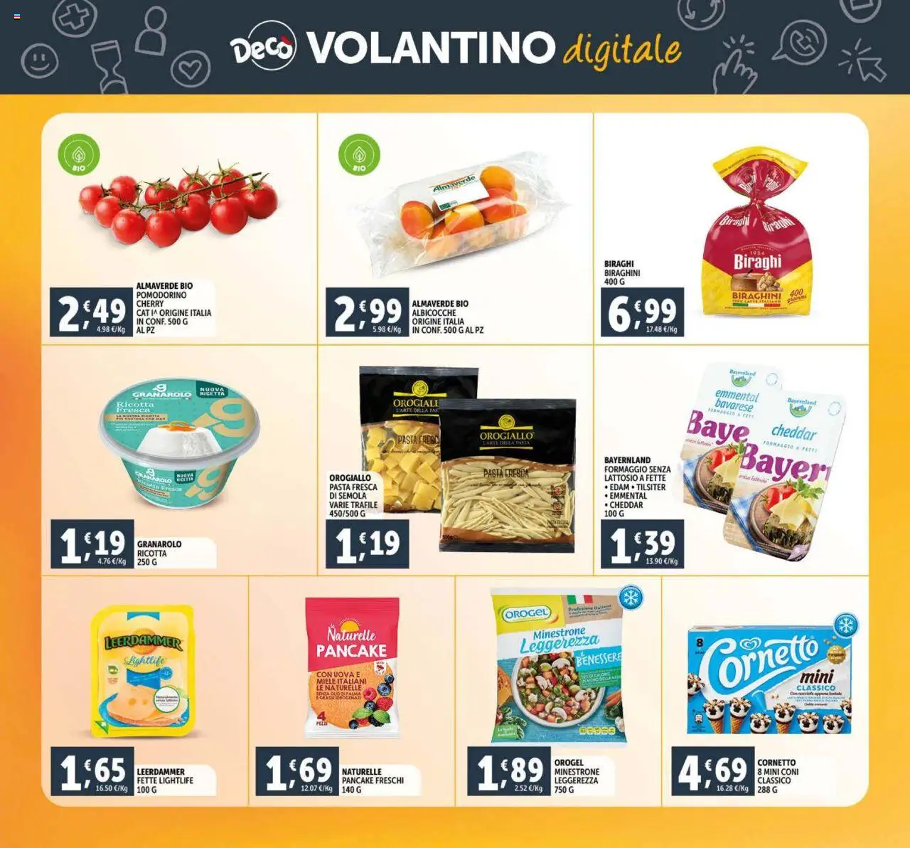 Volantino Decò del 27.05.2025 | Pagina: 22 | Prodotti: Minestrone, Formaggio, Nocciole, Miele