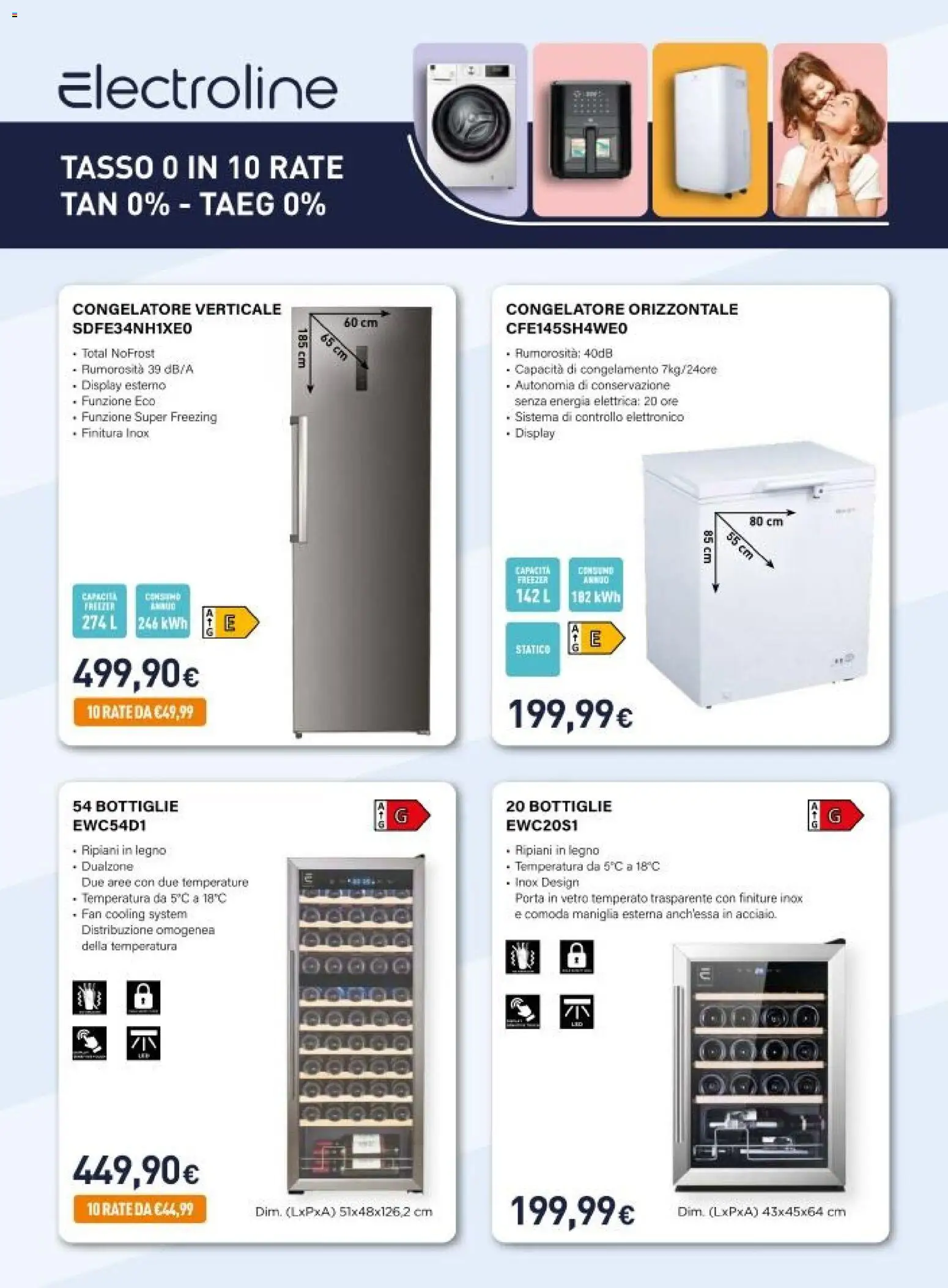 Volantino Unieuro del 20.03.2026 | Pagina: 7 | Prodotti: Freezer, Congelatore, Fan