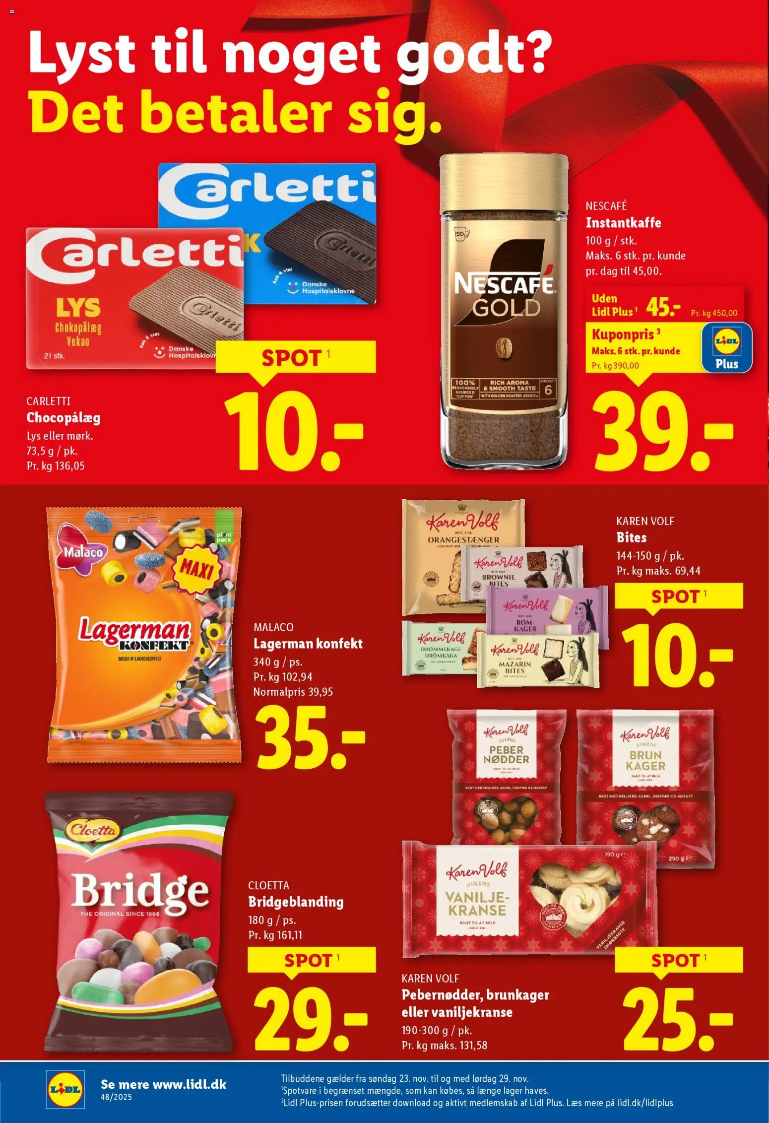 Lidl tilbudsavis – gyldig fra 23.11.2025 | Side: 11 | Produkter: Brunkager, Nødder, Rom, Søm