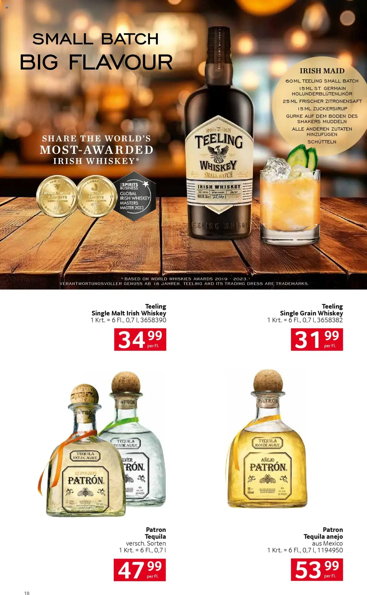 Transgourmet Trinkwerk Herbst gültig ab 01.09.2025 | Seite: 18 | Produkte: Whiskey
