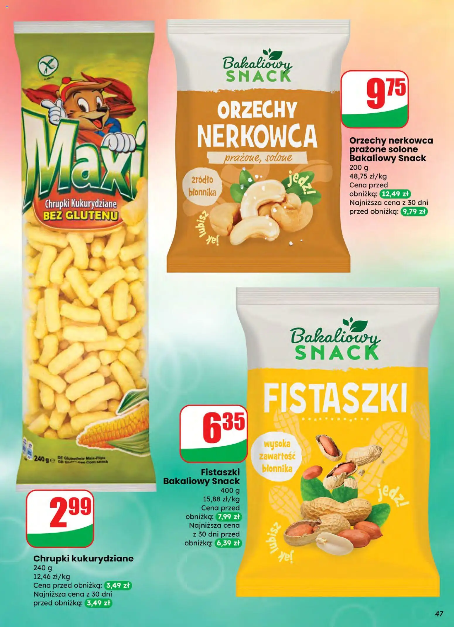 Dino Gazetka od 05.11.2025 | Strona: 47 | Produkty: Chrupki, Orzechy