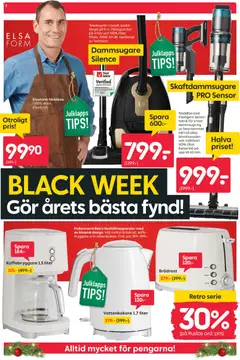 Rusta - Black Friday - Förhandsvisning av reklamblad från butik Rusta aktuell från 24.11.2025 | Sida: 2 | Produkter: Kaffebryggare, Dammsugare, Sladd, Skaftdammsugare