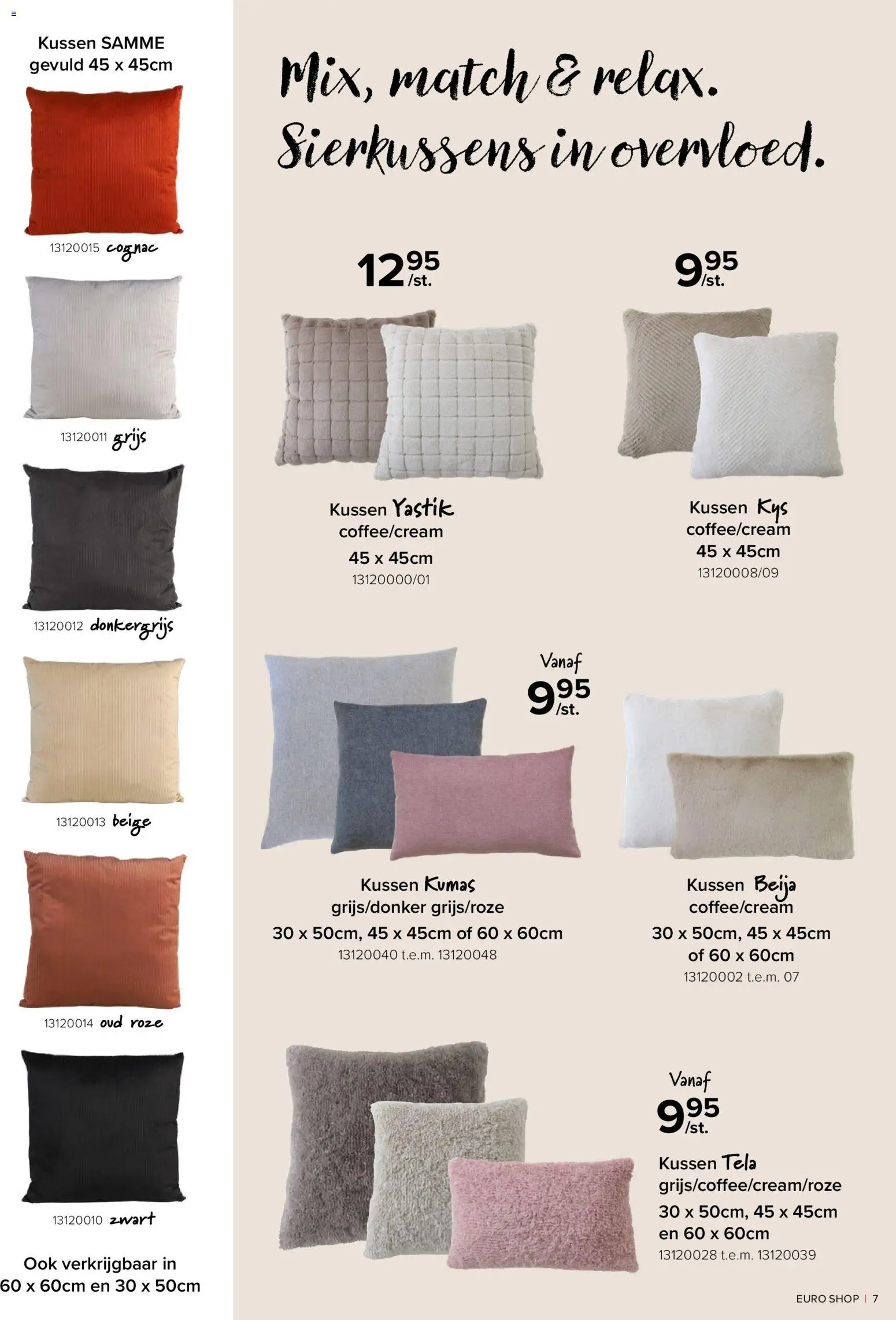 {H1} | Pagina: 7 | Producten: Kussen